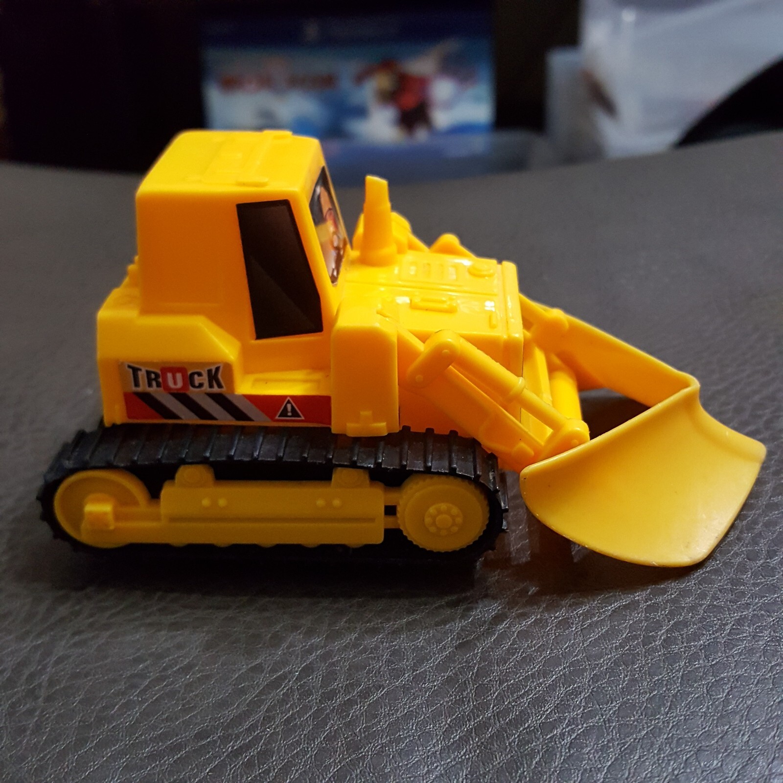 Vintage Soma Mighty Wheels Front Loader + V Plow Bulldozer. Construction