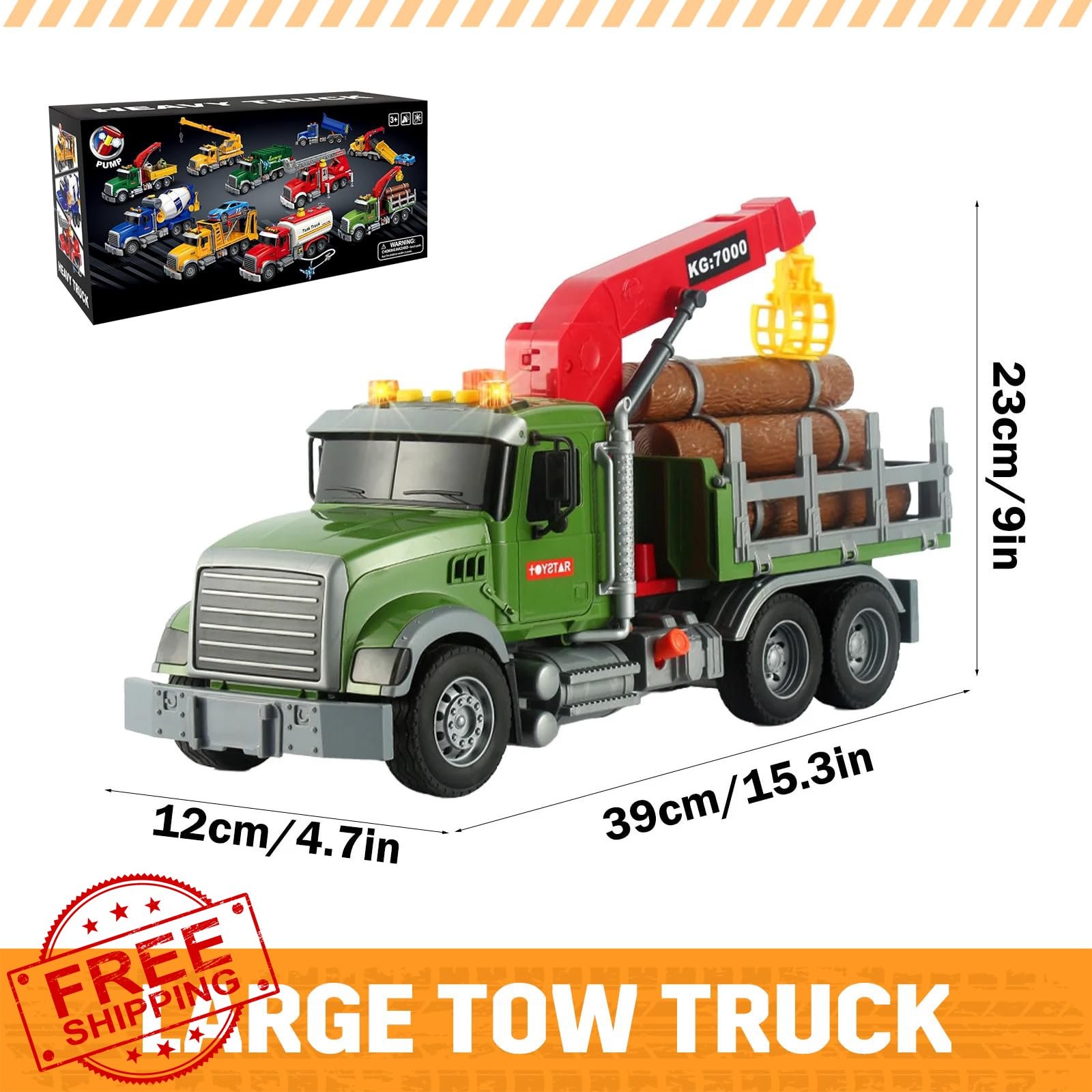 MAJCL 15″ Timber Truck Crane Trunks
