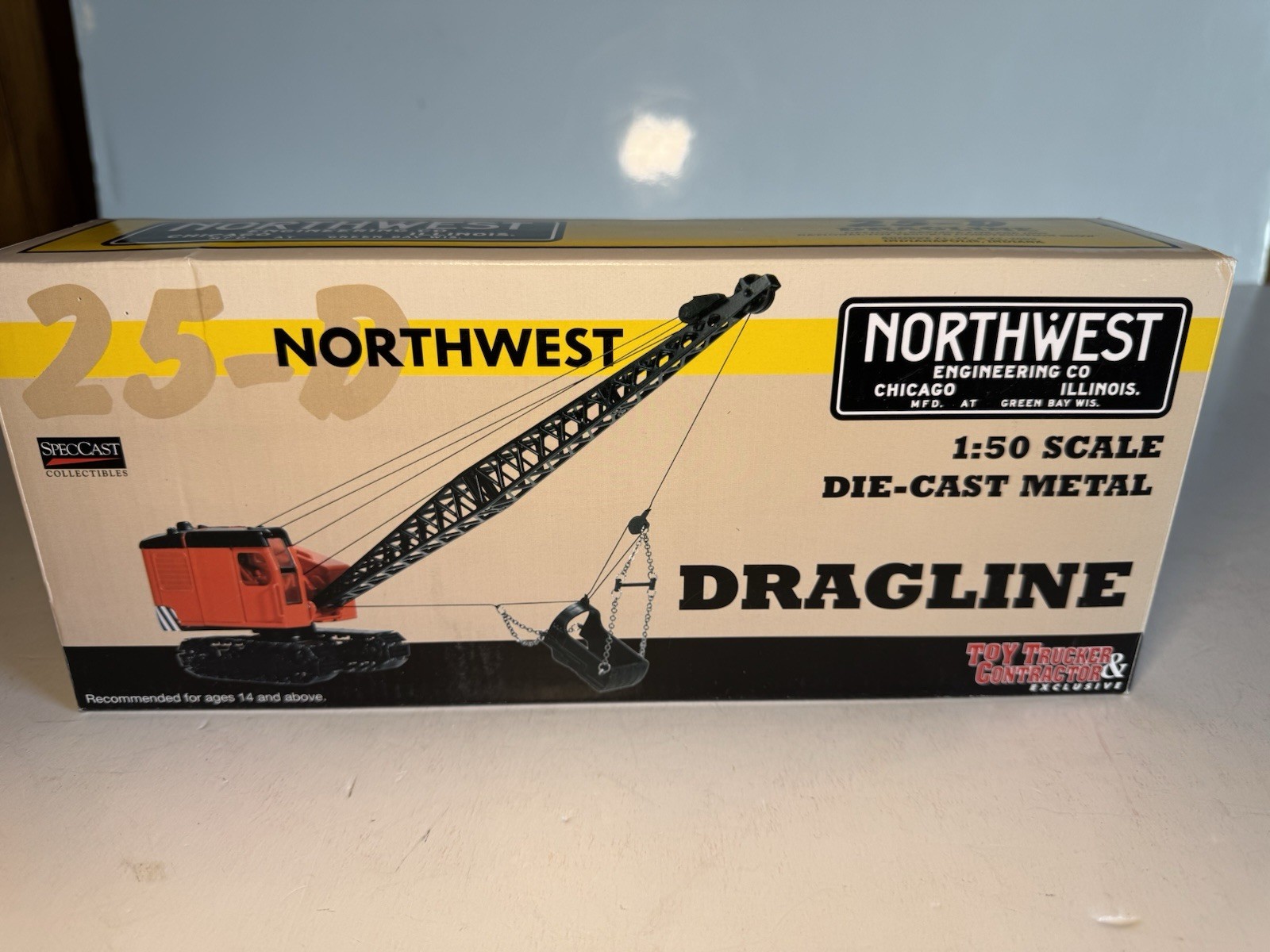 SpecCast 1:50 scale North West 25-D Crawler Dragline w/Box