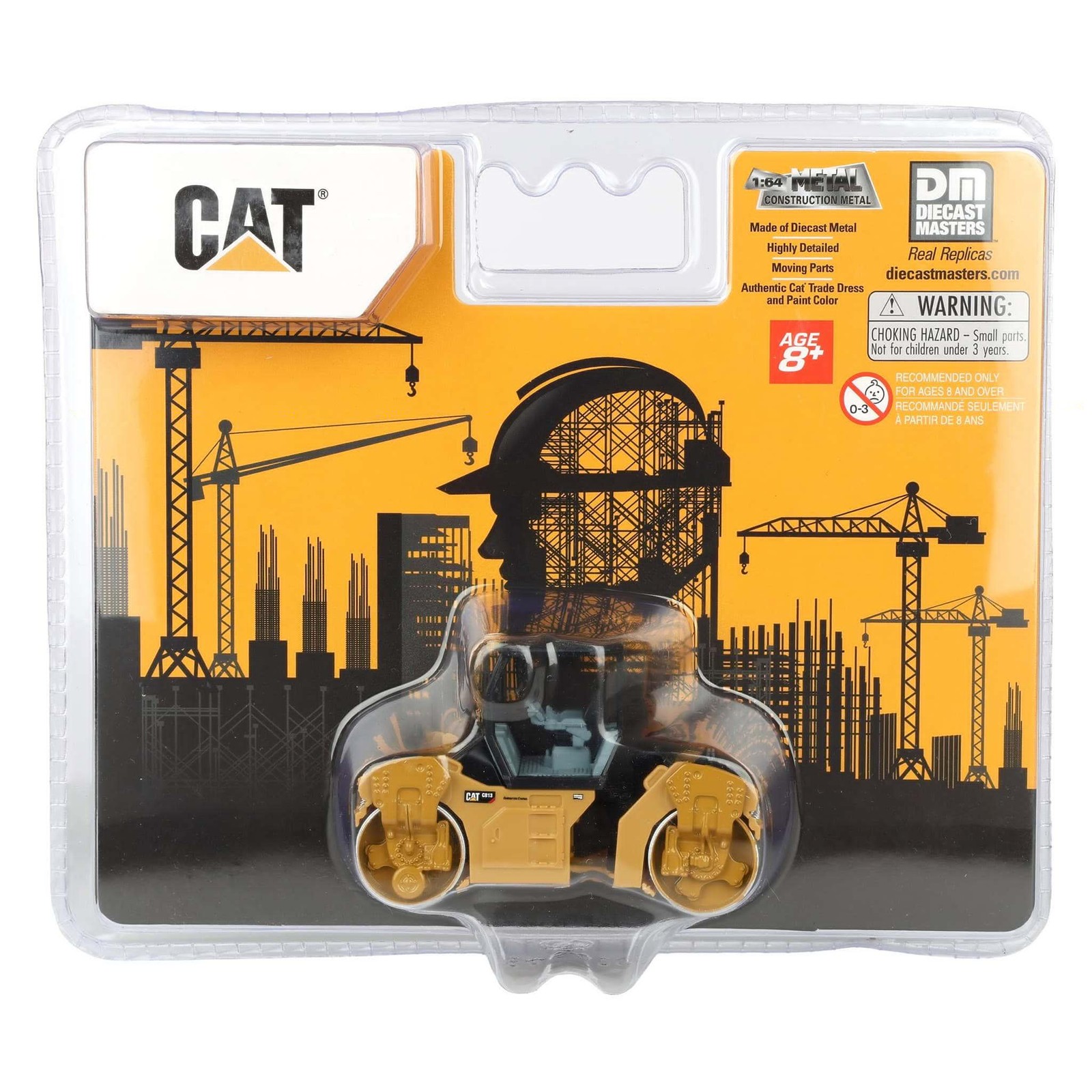 1/64 Detailed Caterpillar CAT CB13 Roller with ROPS 84640CS Diecast Masters