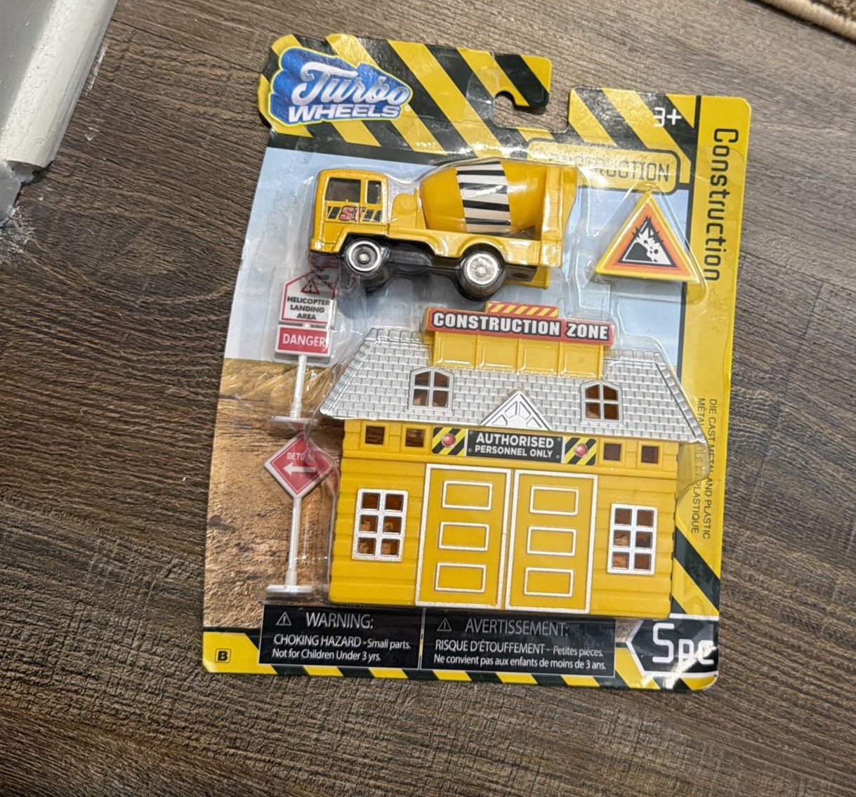 Turbo Wheels Construction Cement Truck 5 Pcs Play Set