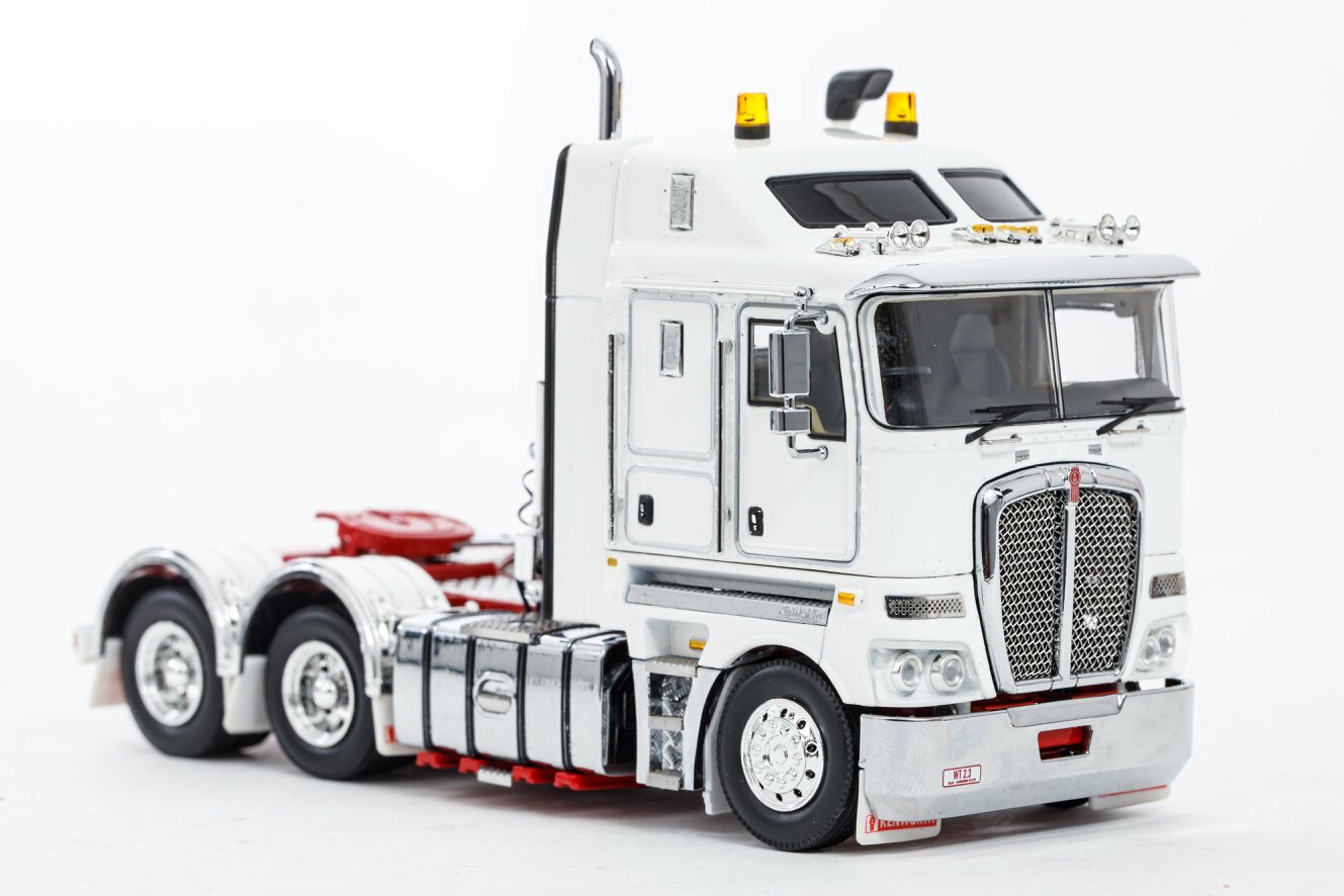 Kenworth K200 2.3 Cab Prime Mover Truck – White/Red Drake 1:50 Scale #Z01424 New