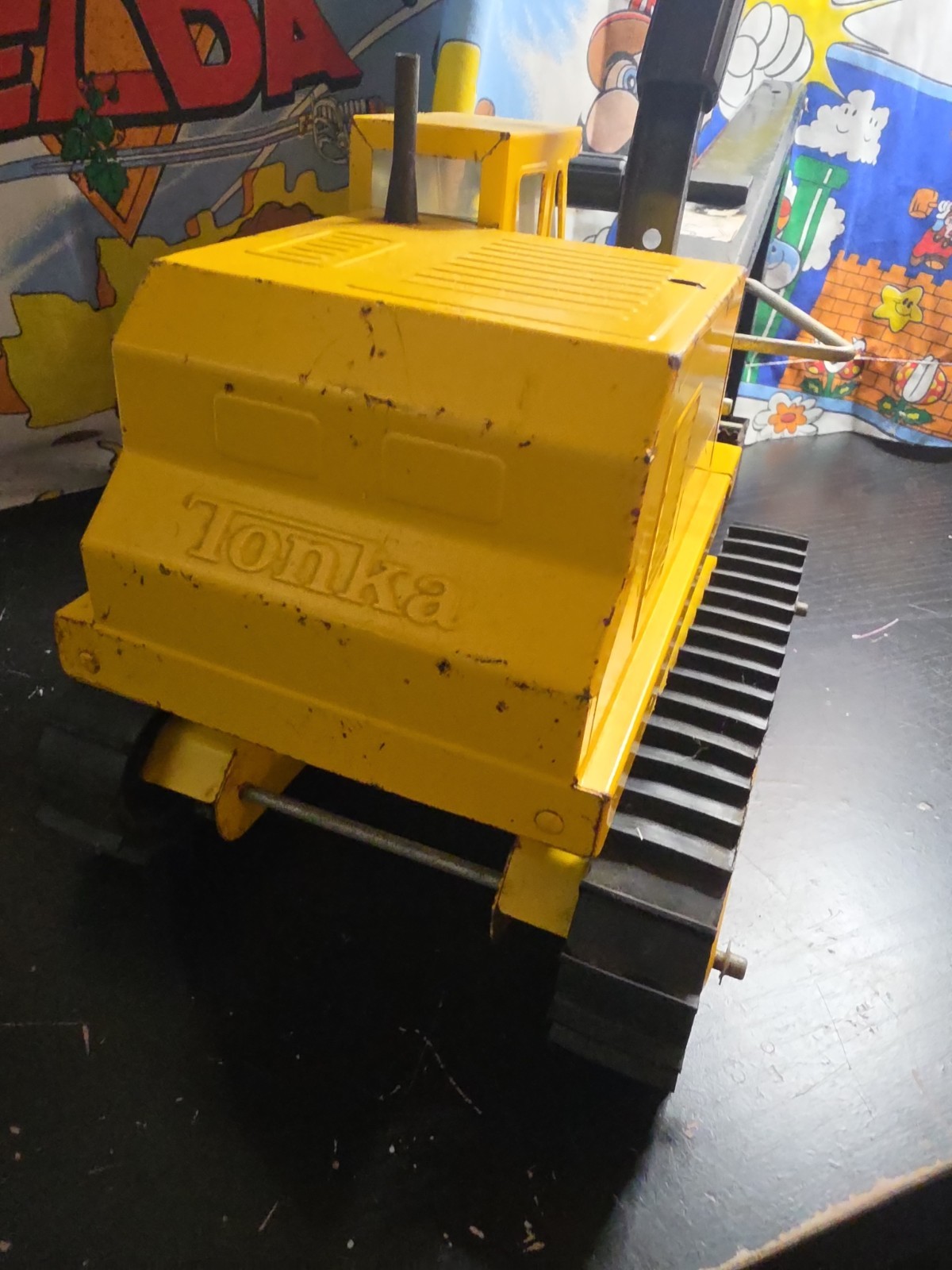 Vintage Tonka Toys Backhoe 1970s Huge 19″ Excavator Metal 70s Toy
