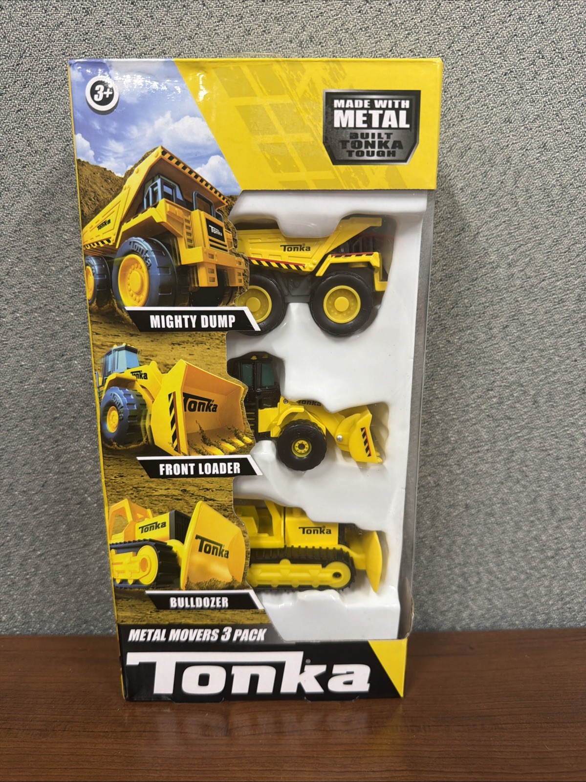 New Tonka Metal Movers – 3 pack – Mighty Dump Truck, Front Loader & Bulldozer