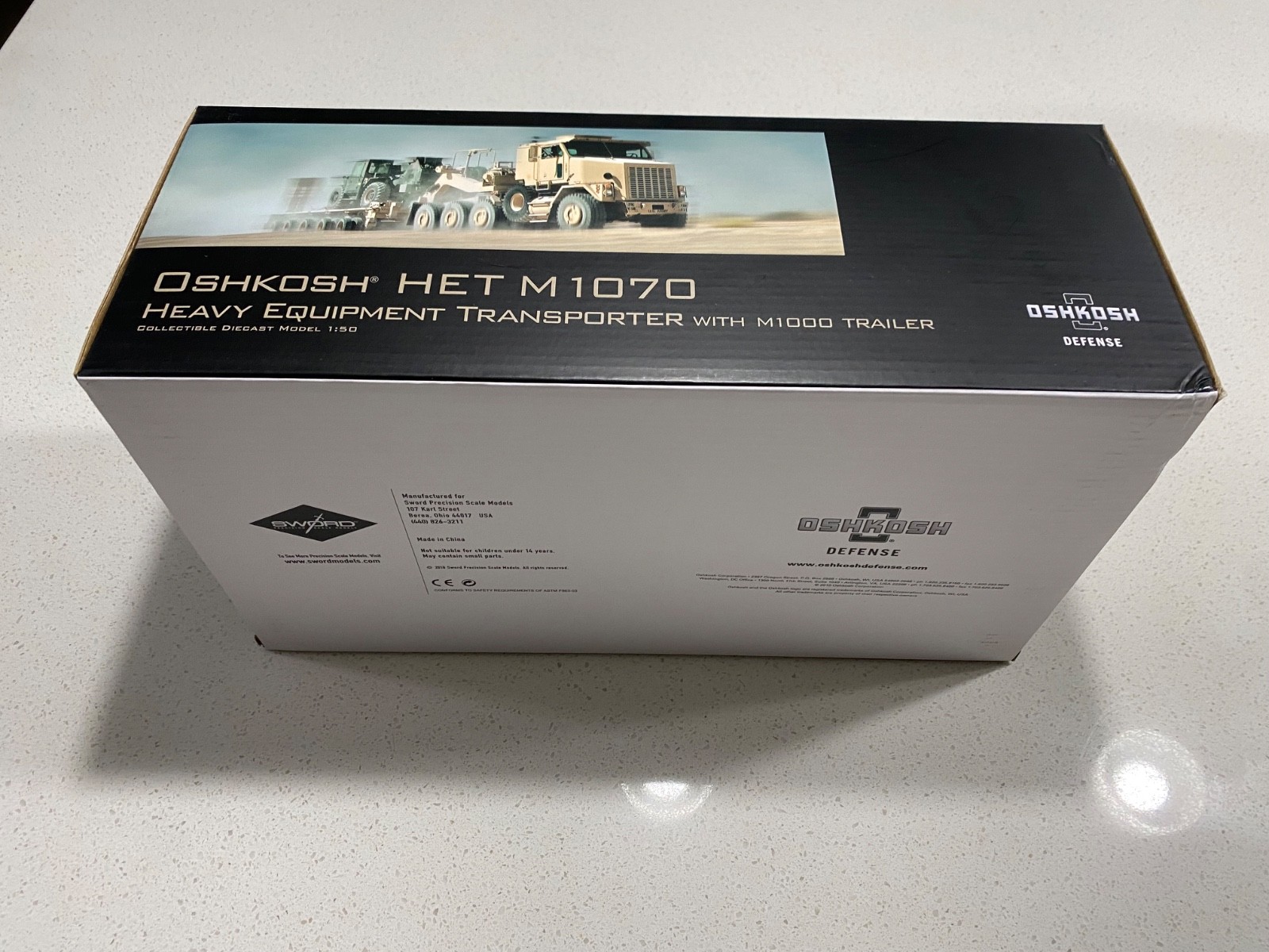 Oshkosh HET M1070 Transporter M1000 Trailer – Sword TWH 1:50 Scale #SW1500-K New