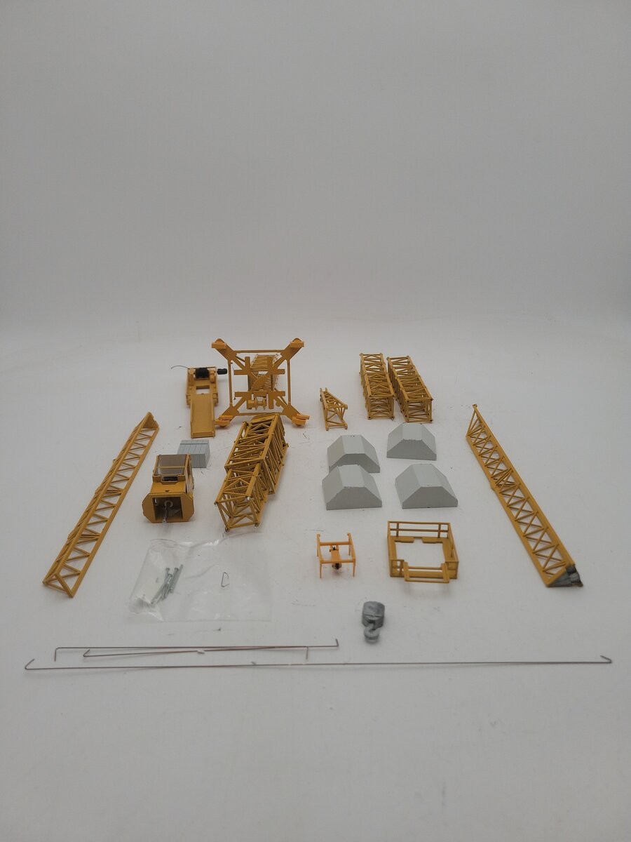 Conrad 1:87 Scale Diecast Yellow Liebherr Tower Crane EC-H Krane Model EX/Box