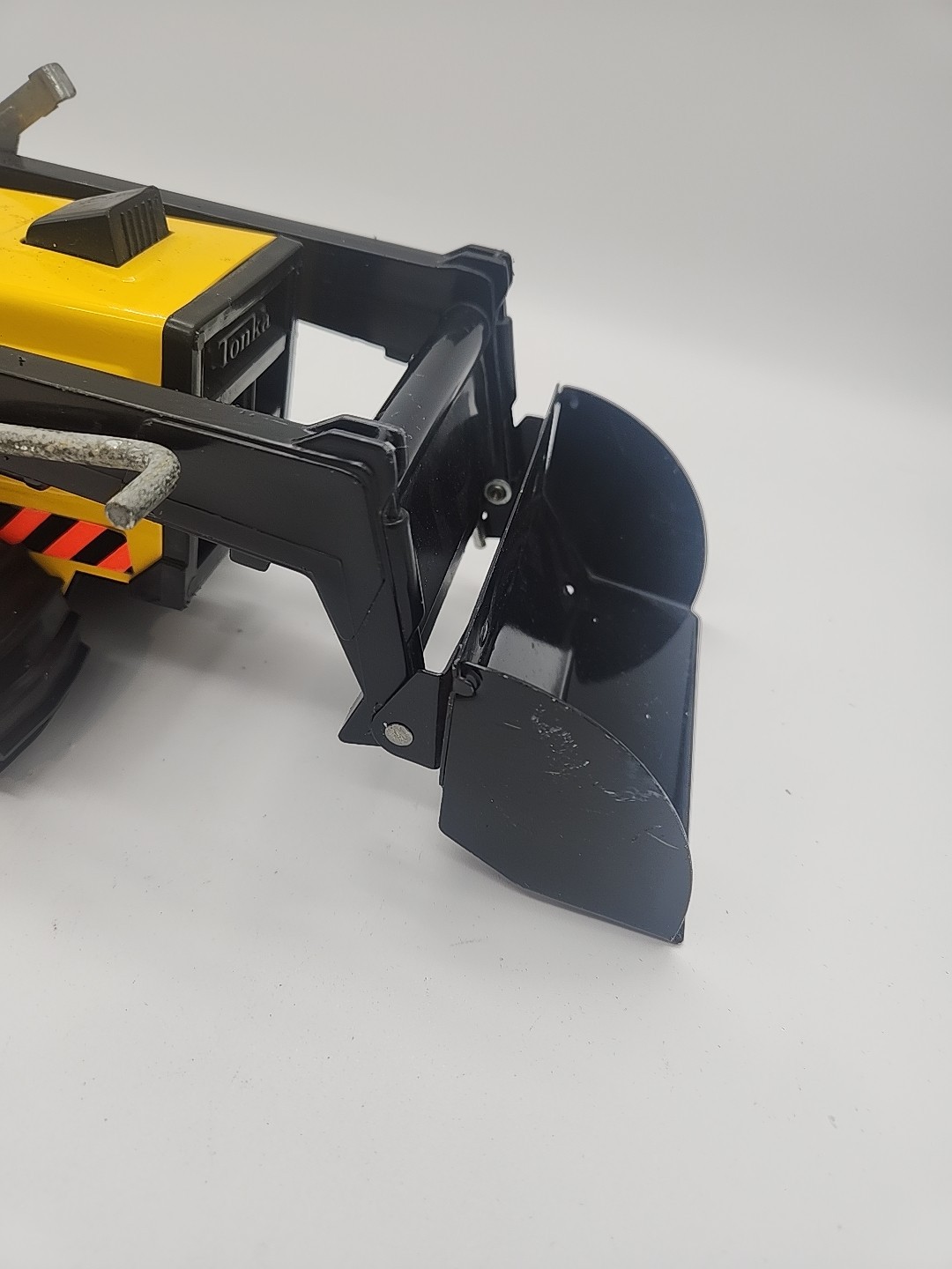 Vintage Tonka Pressed Steel Backhoe Loader Excavation Toy Yellow Construction