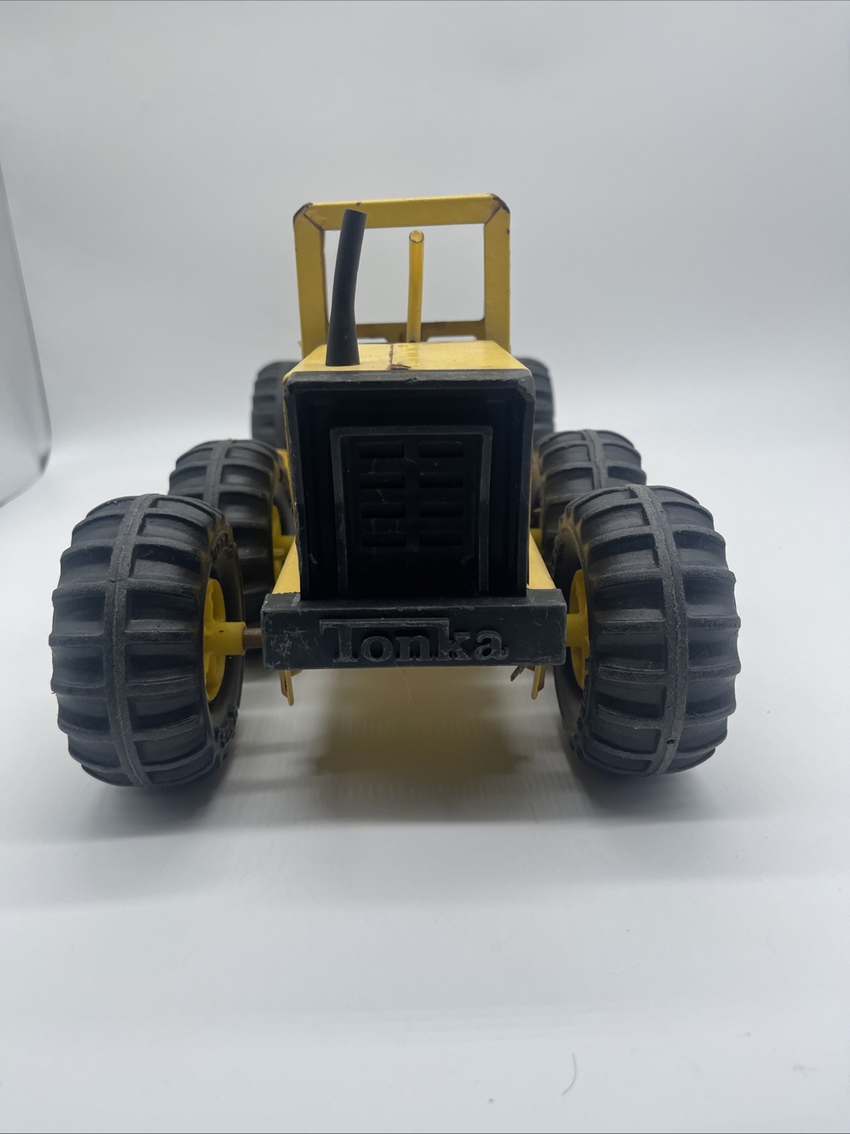 Vintage TONKA Road Grader Pressed Steel Yellow Construction Toy Truck 60’s-70’s