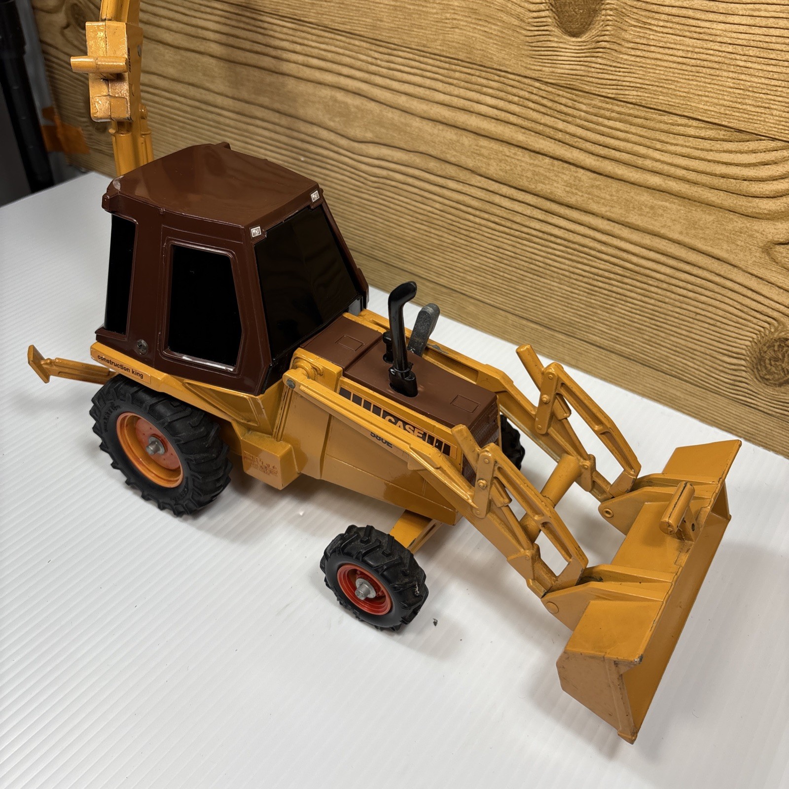 Vintage Ertl Case 580E Super K Backhoe Construction King