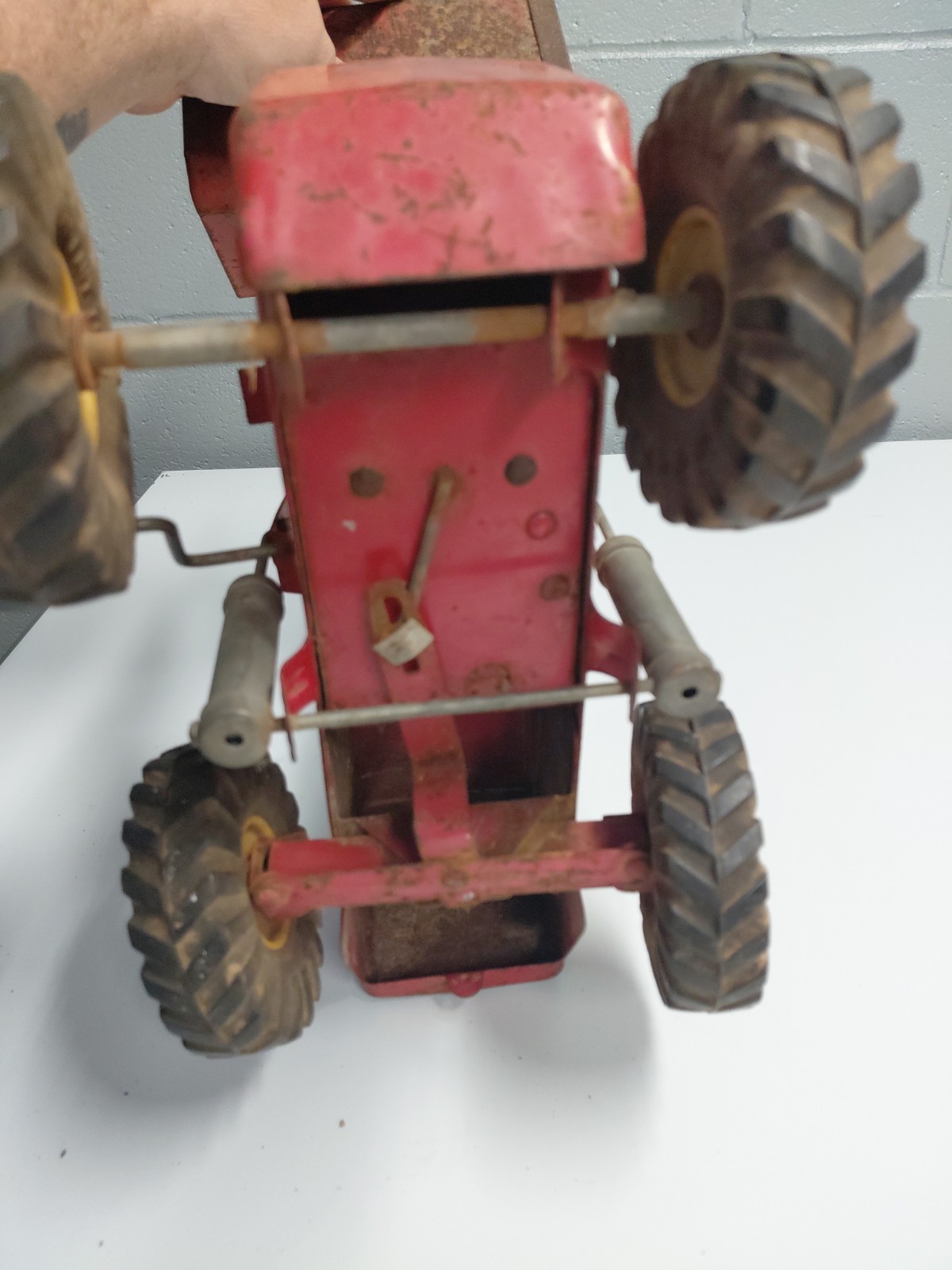 Vintage Metal Nylint Hough Payloader Toy Tractor Pressed Steel Construction VTG