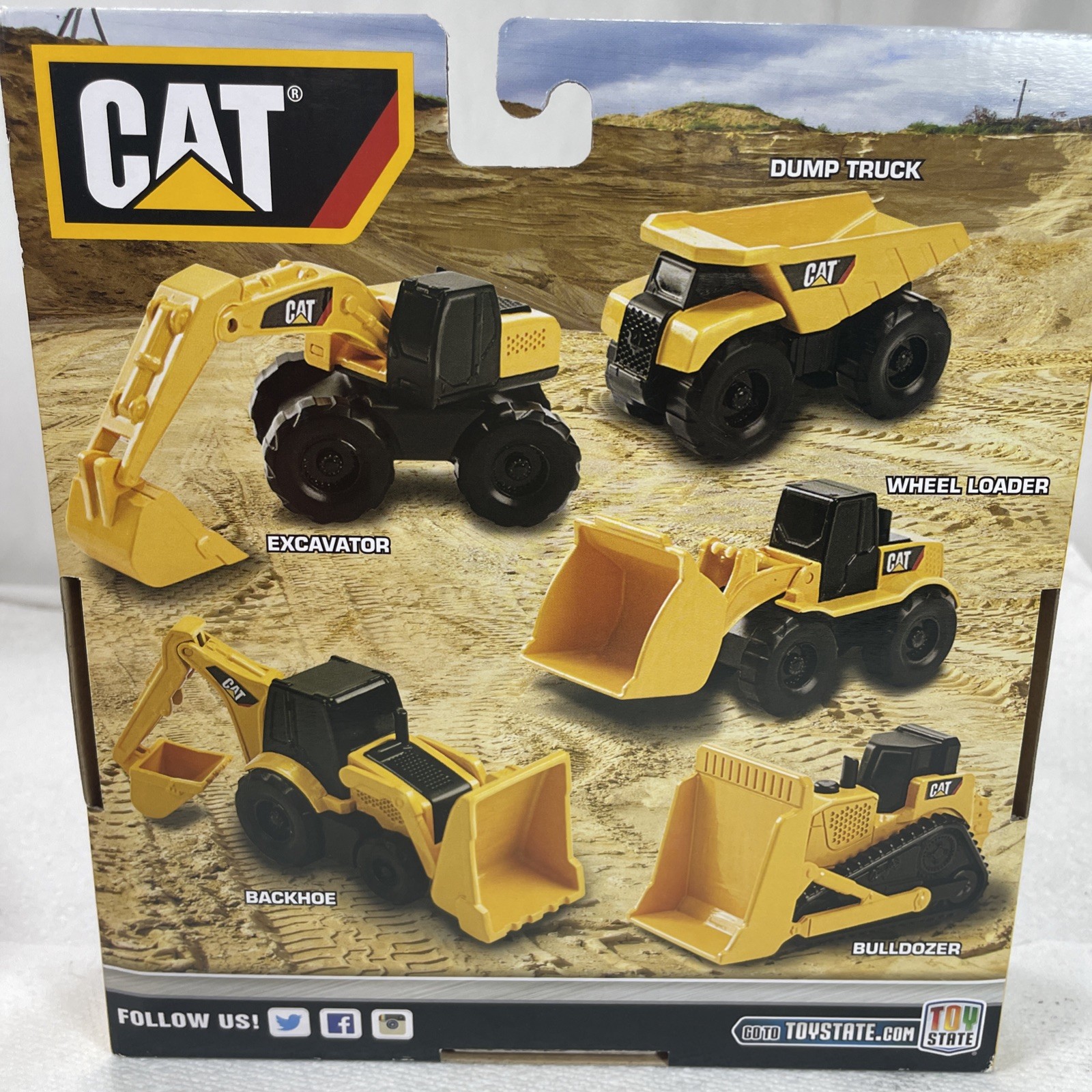 CAT Mini Machines Construction Trucks 5-Pack Play Set Ages 3+ NEW
