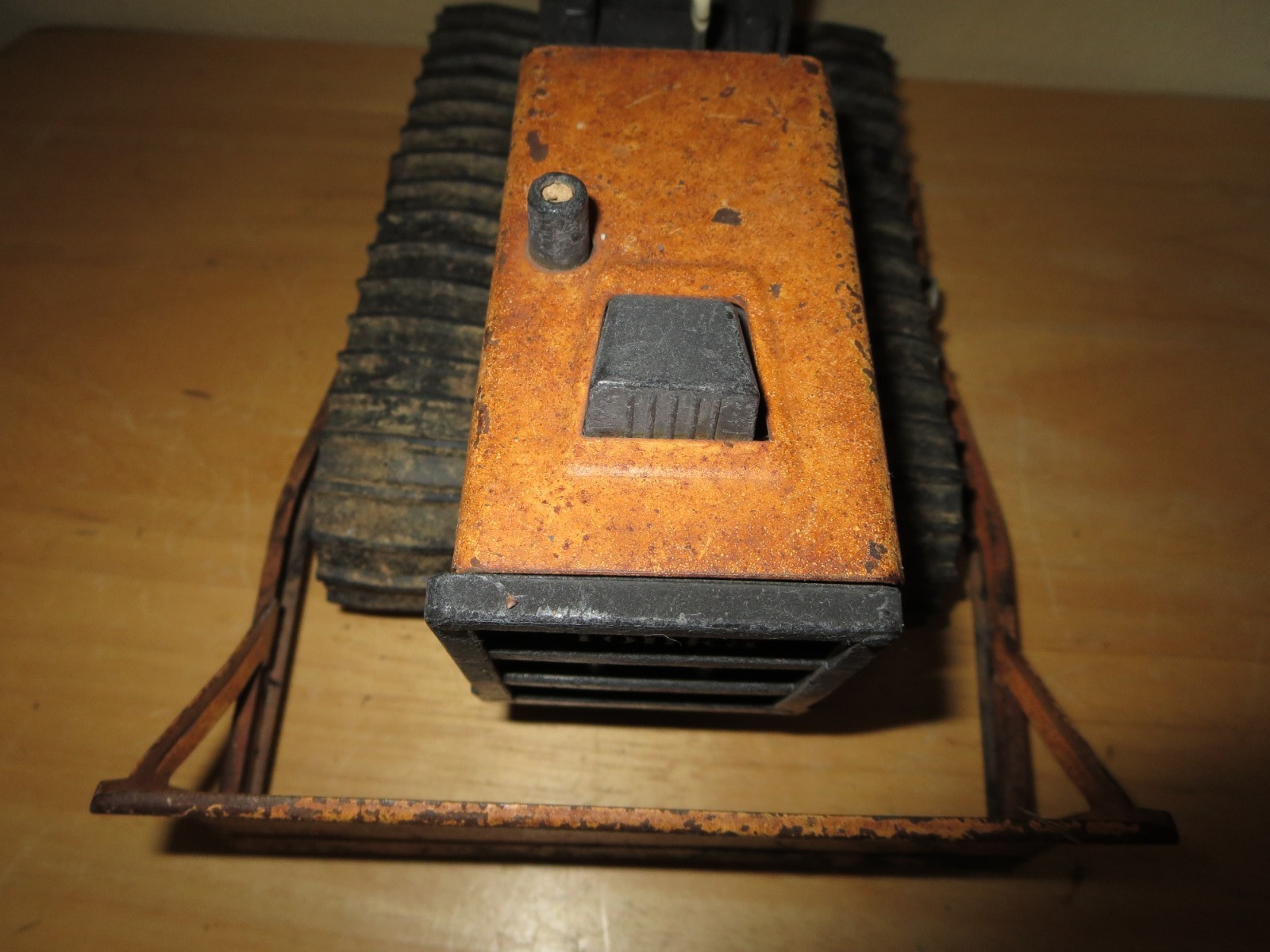 Vintage Tonka T-6 Front Bulldozer Orange Metal Toy 70’s