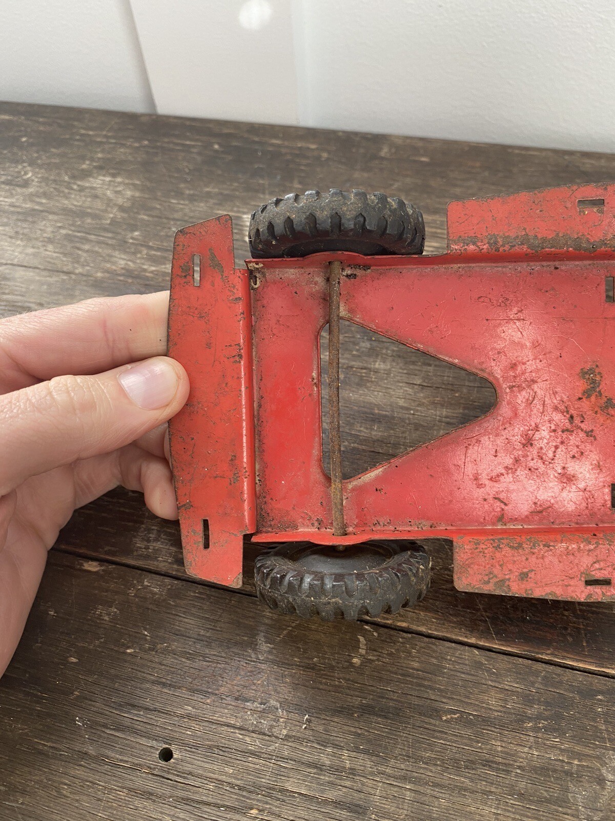 Vintage Wyandotte Semi Truck Pickup Rolling Chassis Red FREE SHIPPING