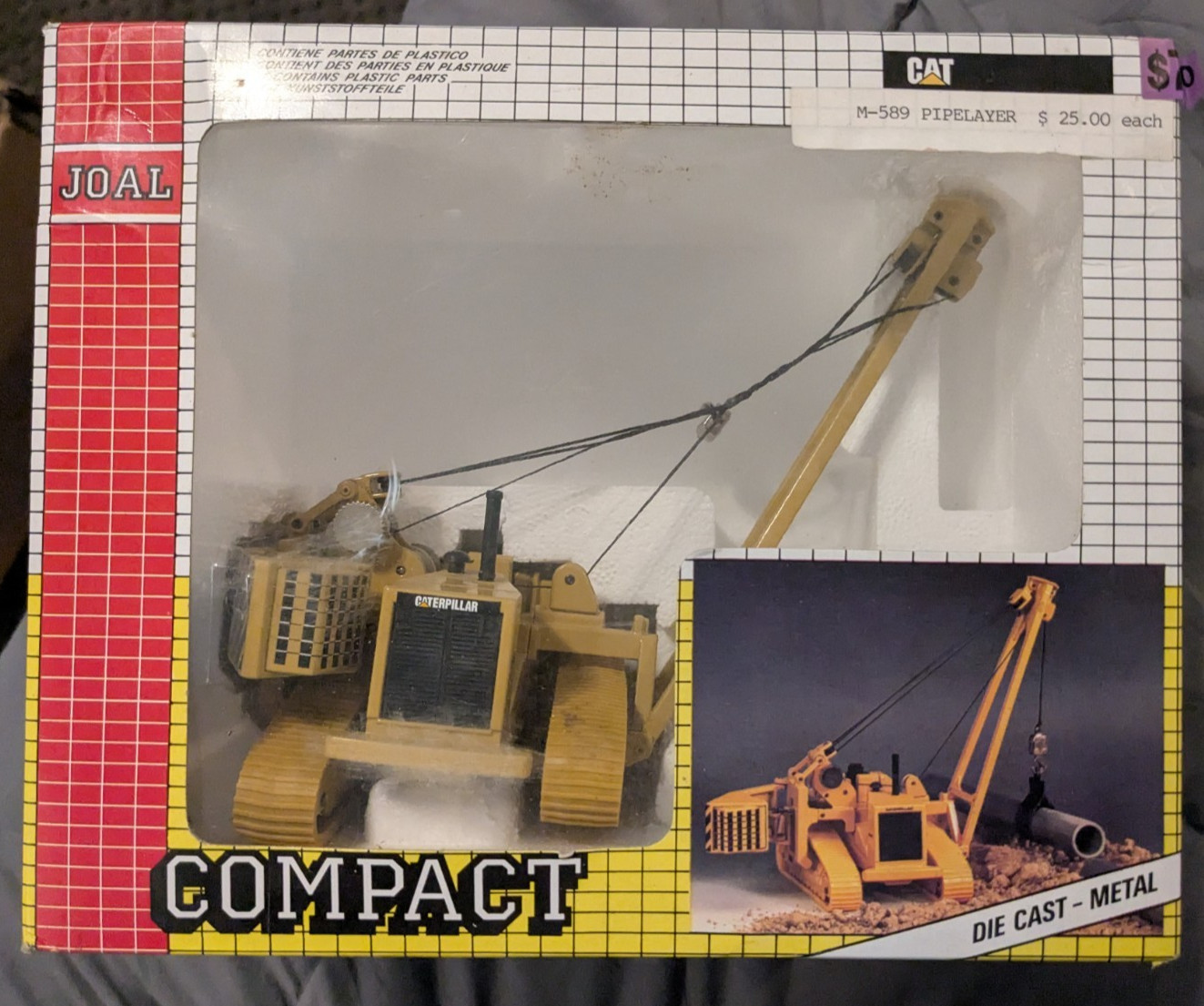 Joal Compact 1:70 Diecast Cat Caterpillar C-591 Pipe Layer REF-224 Made In Spain