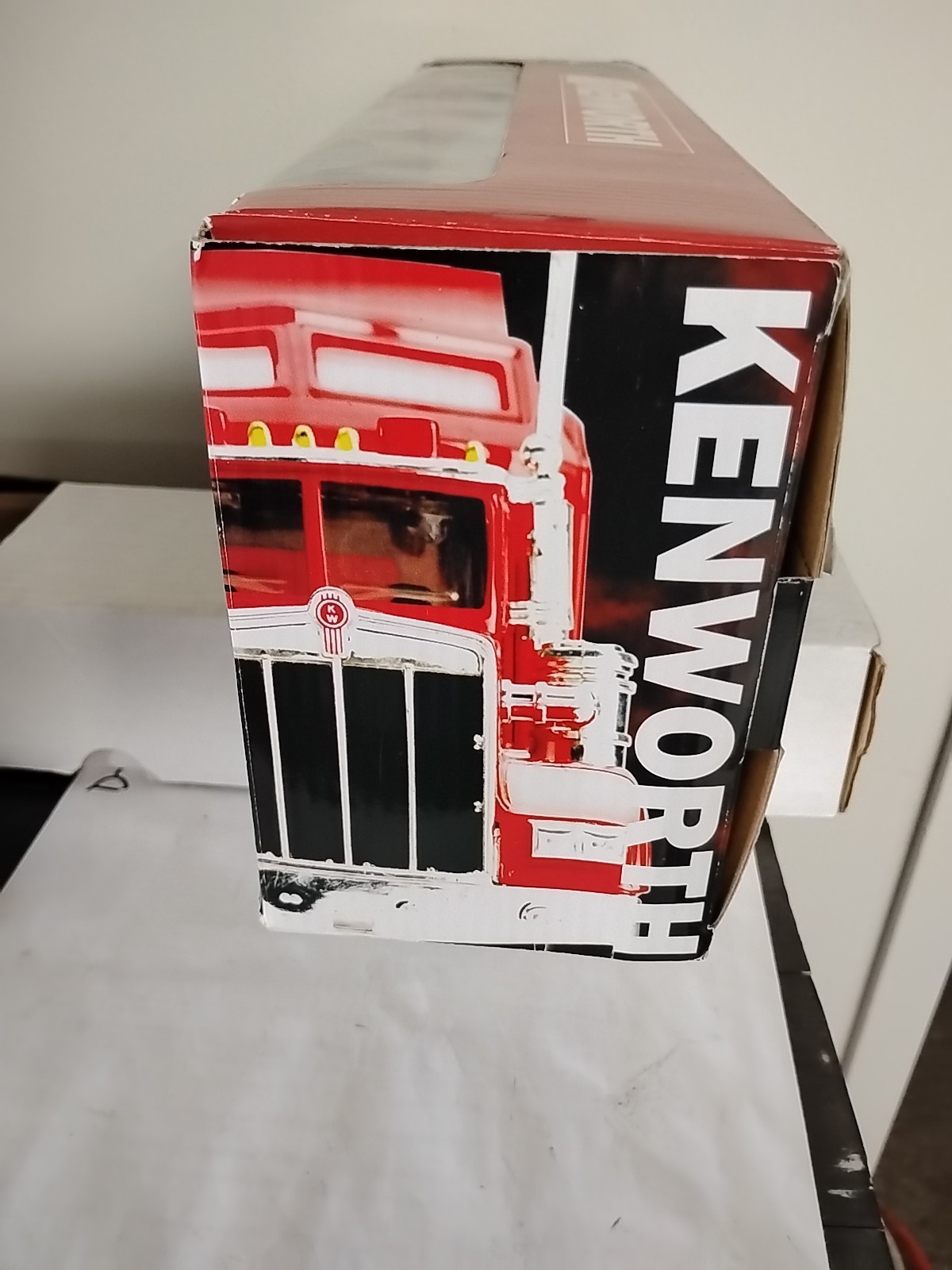 99 NewRay Kenworth W900 Cement Truck 1:32 Diecast Toy Orange Silver #11913