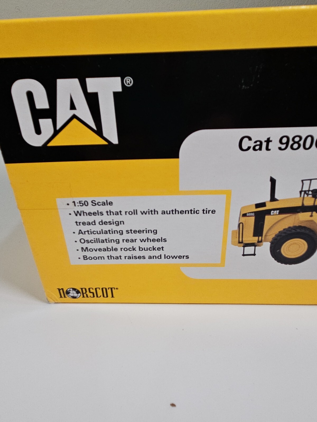 Norscot Cat 980G Wheel Loader 1:50 Scale #55027 Collectible Die Cast Model