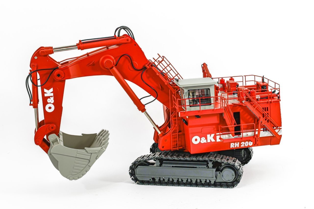 O&K RH200 Mining Backhoe Excavator – Bymo 1:50 Scale Diecast Model #25010/1 New
