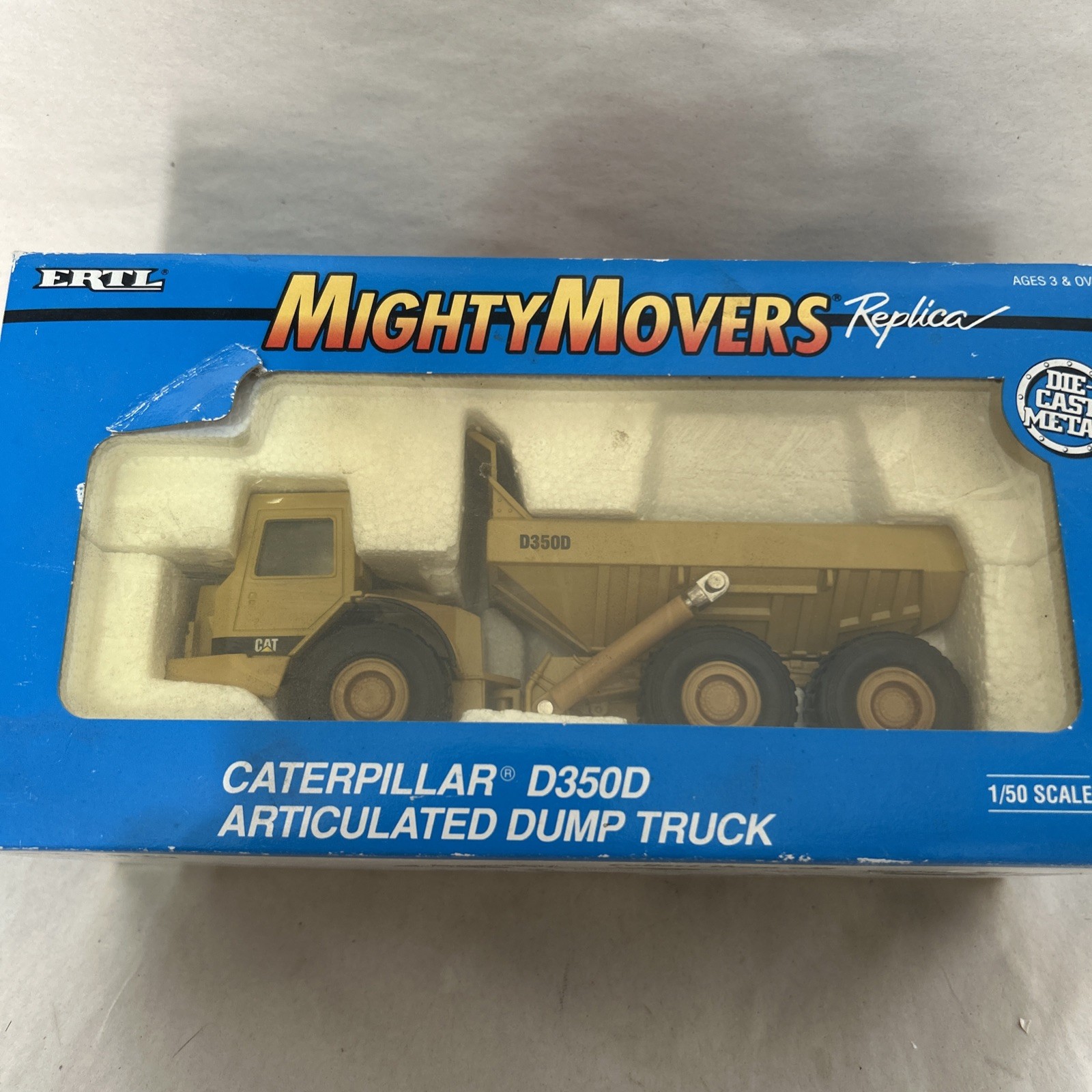 Mighty Movers Caterpillar D350D Articulated Dump Truck ERTL 1:50 Scale #2431box5