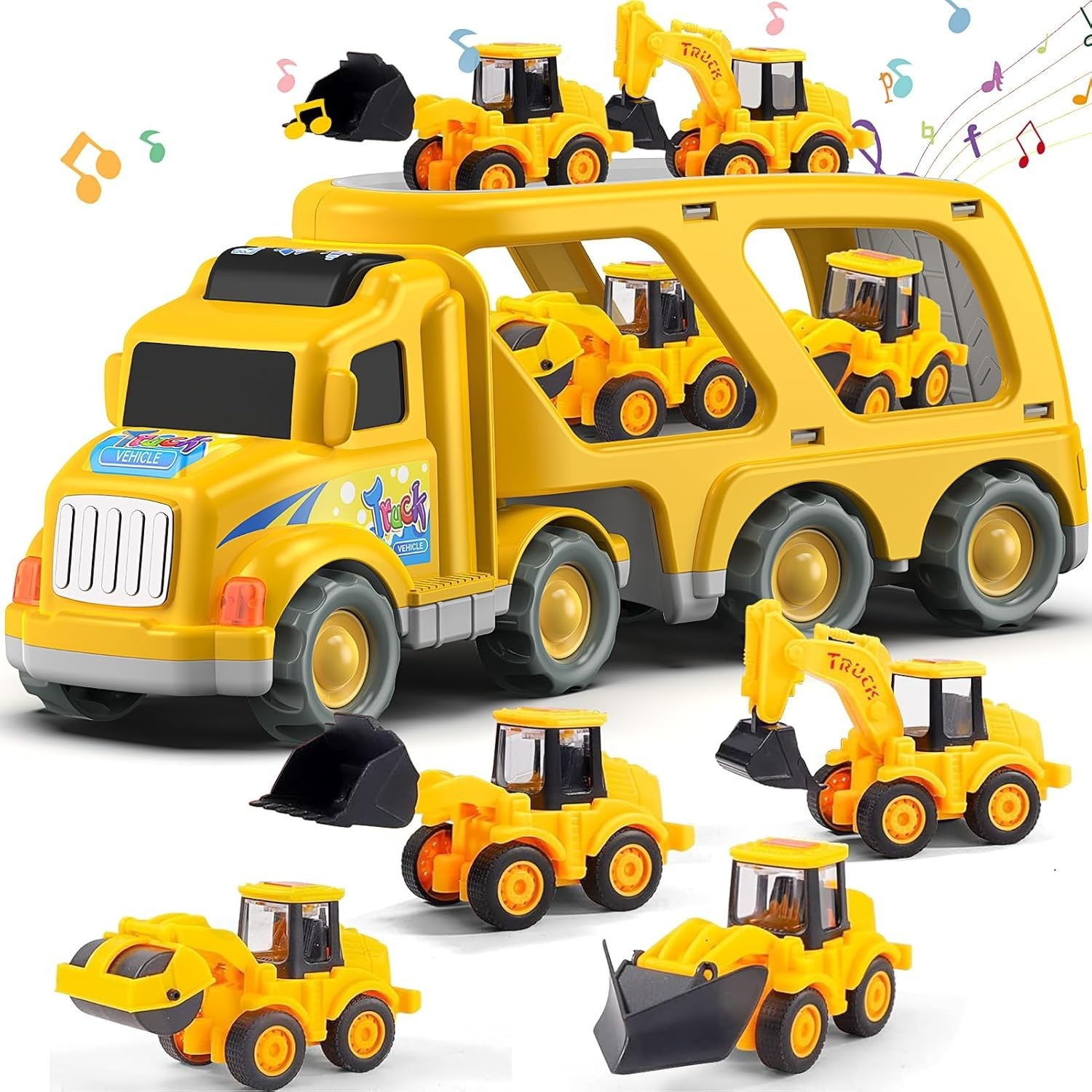 Portable Construction Truck Toy for Kids 1-6 – Ideal Birthday & Christmas Gift