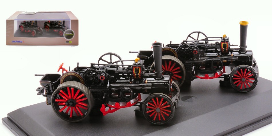 FOWLER TRACTORS BB1 PLOUGHING ENGINE x 2 MASTER & MISTRESS 1:76 Oxford Action Figure