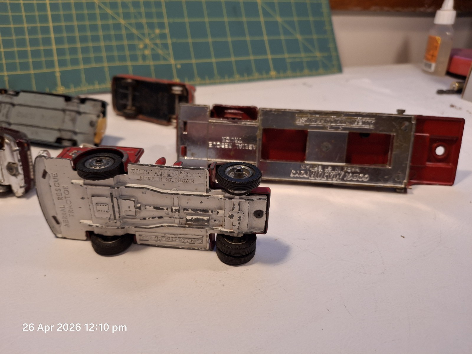Corgi Lot of 4 Vehicles Buick Renault Bedford La France Aerial Truck