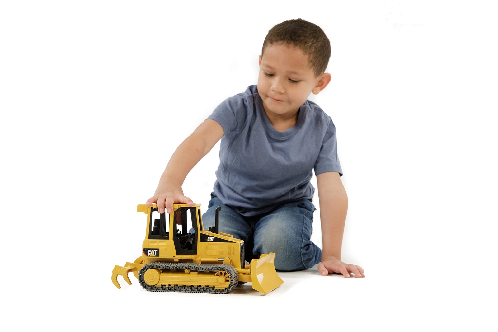 Bruder Caterpillar Track Type Tractor with Leveling Blade and Detachable Scar…