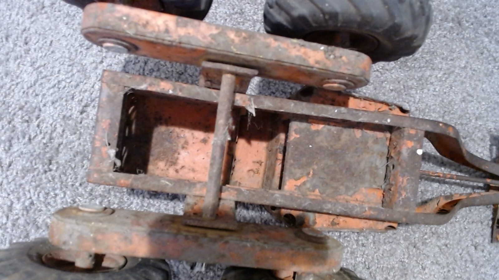 Vintage Dopeke Adams Motor Grader Diesel, Orange no blade