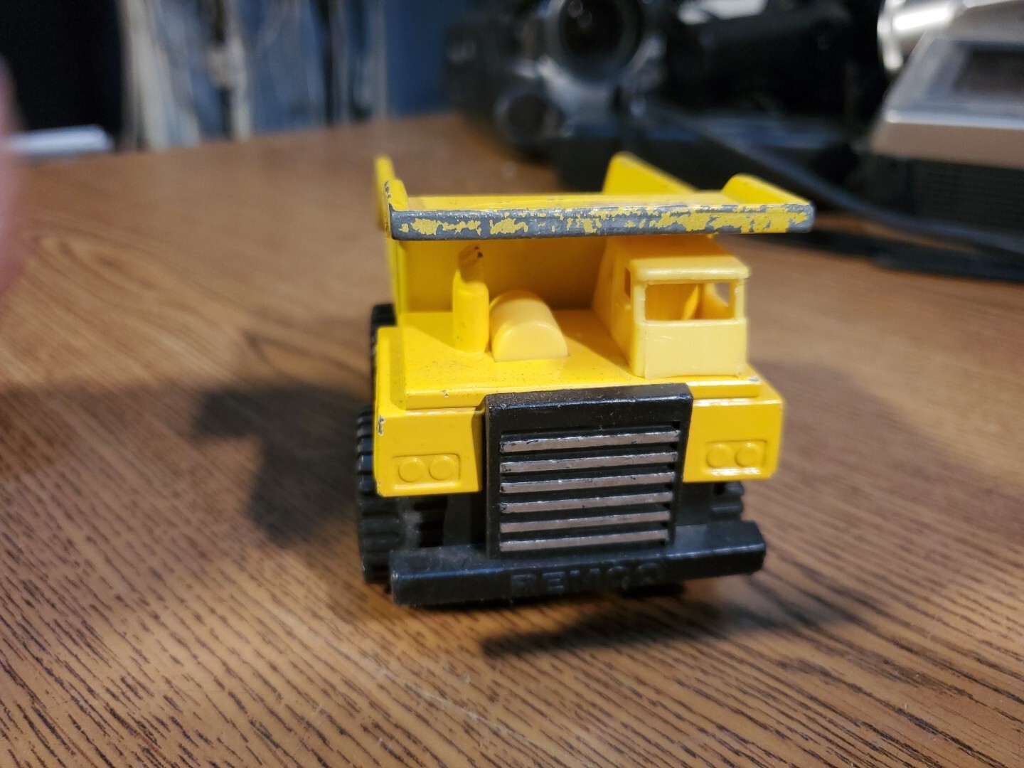 Vintage Remco 1987 Toys Die Cast Yellow Dump Truck Chunky 4” Collectable