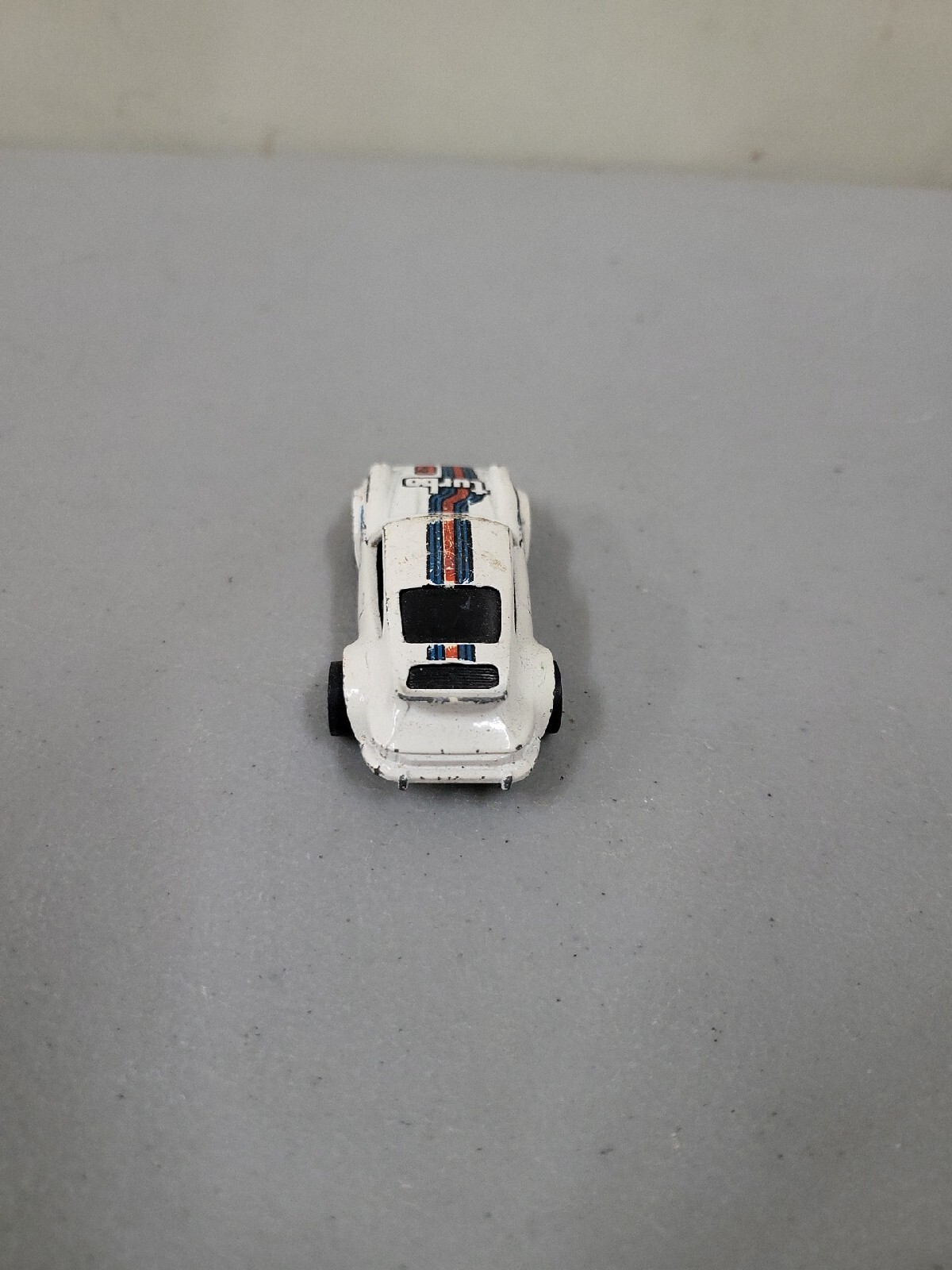 Vintage Hot Wheels Toy Car 1974 Porsche White Turbo #6 Sports Coupe Race Racer