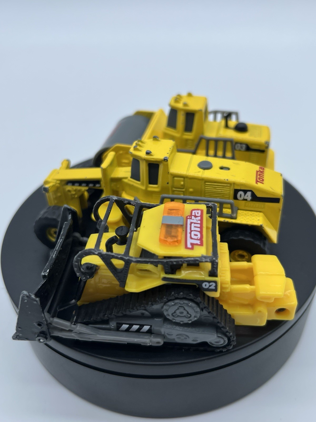 Lot of 3 Tonka Real Tough 2016 Diecast Construction Crew Road Equipment 1:64