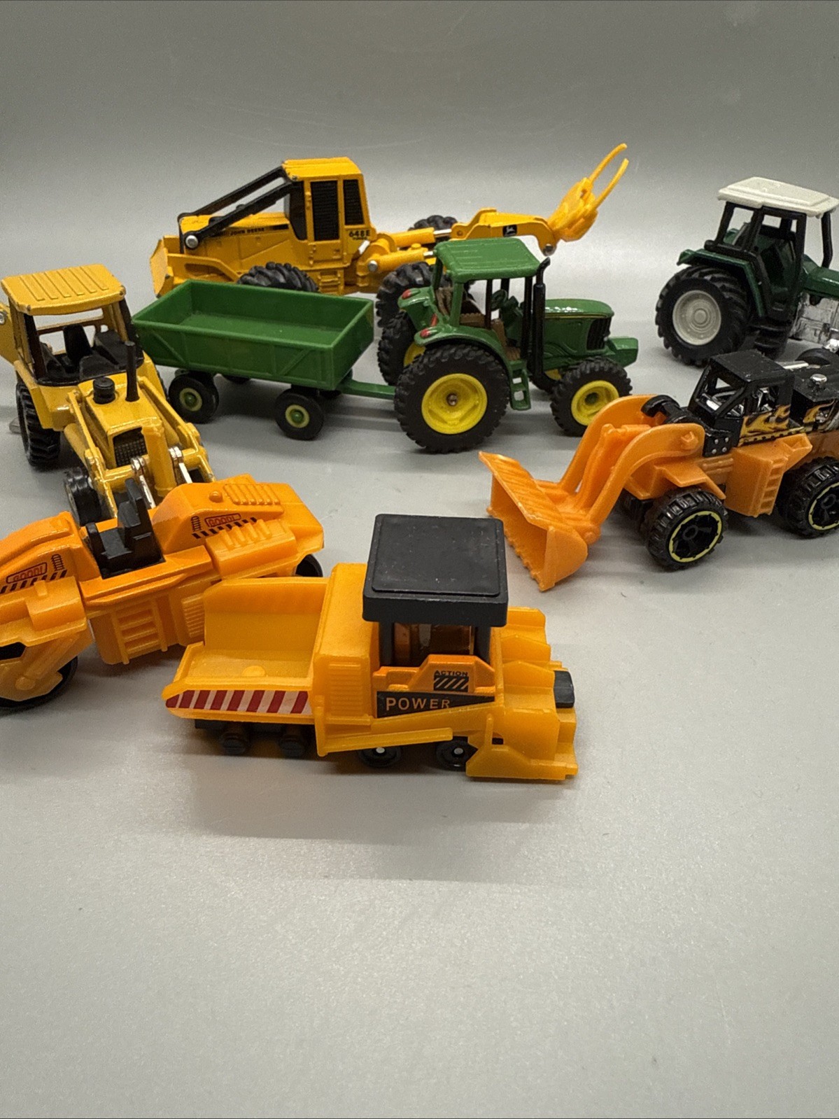 Ertl John Deere 648E Turbo Log Skidder 310 D Loader Tractor Steam Roller
