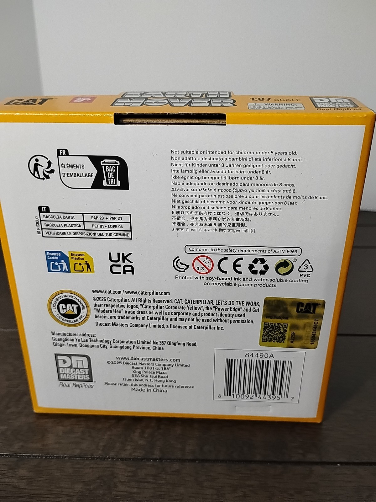 CATERPILLAR 1:87 CAT CP56 Padfoot Drum Vibratory Roller DIECAST MASTERS 84490A