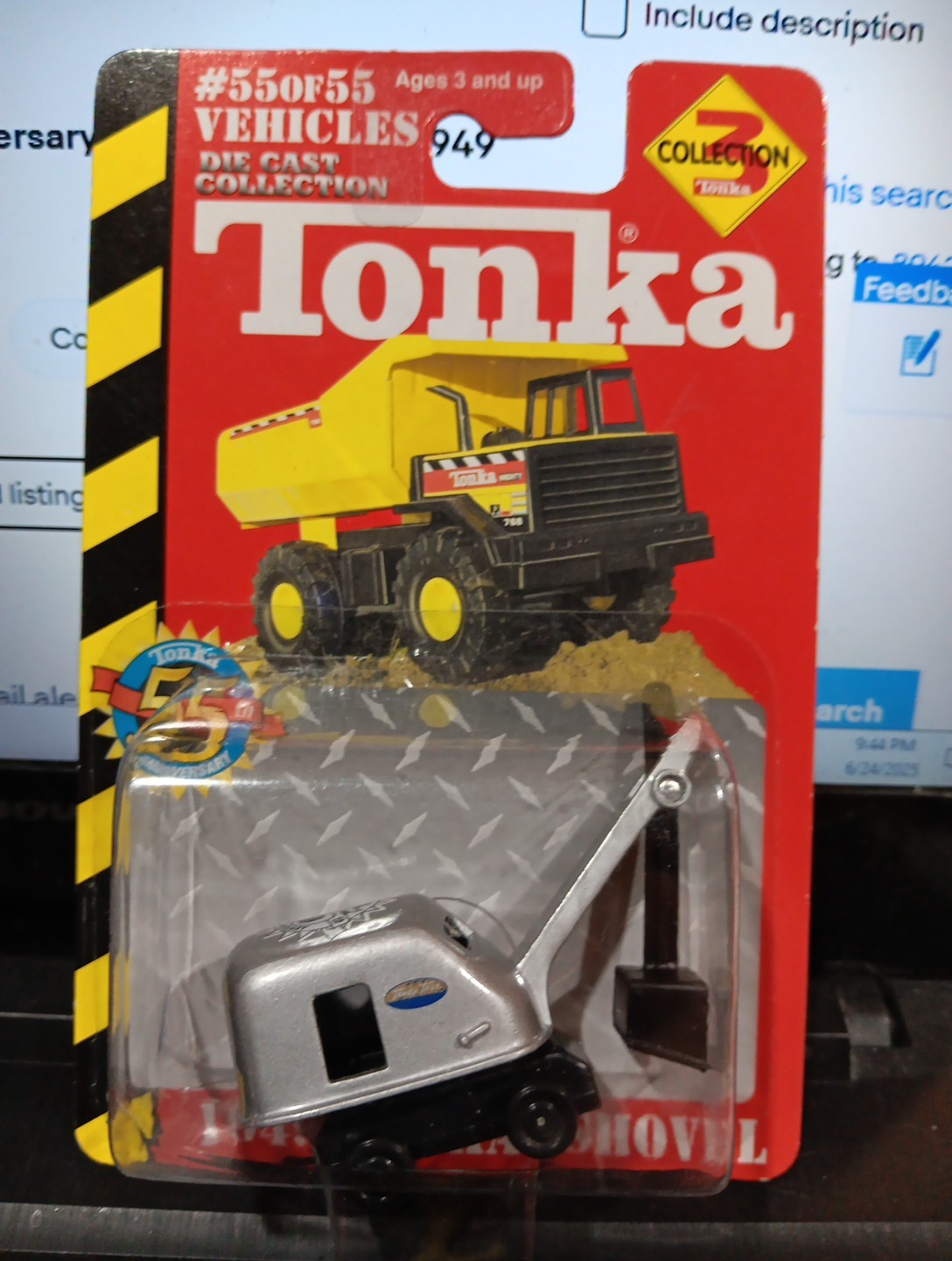 TONKA 2002 EDITION 55TH ANNIVERSARY COLLECTORS 1949 TONKA SHOVEL. LOT OF 2