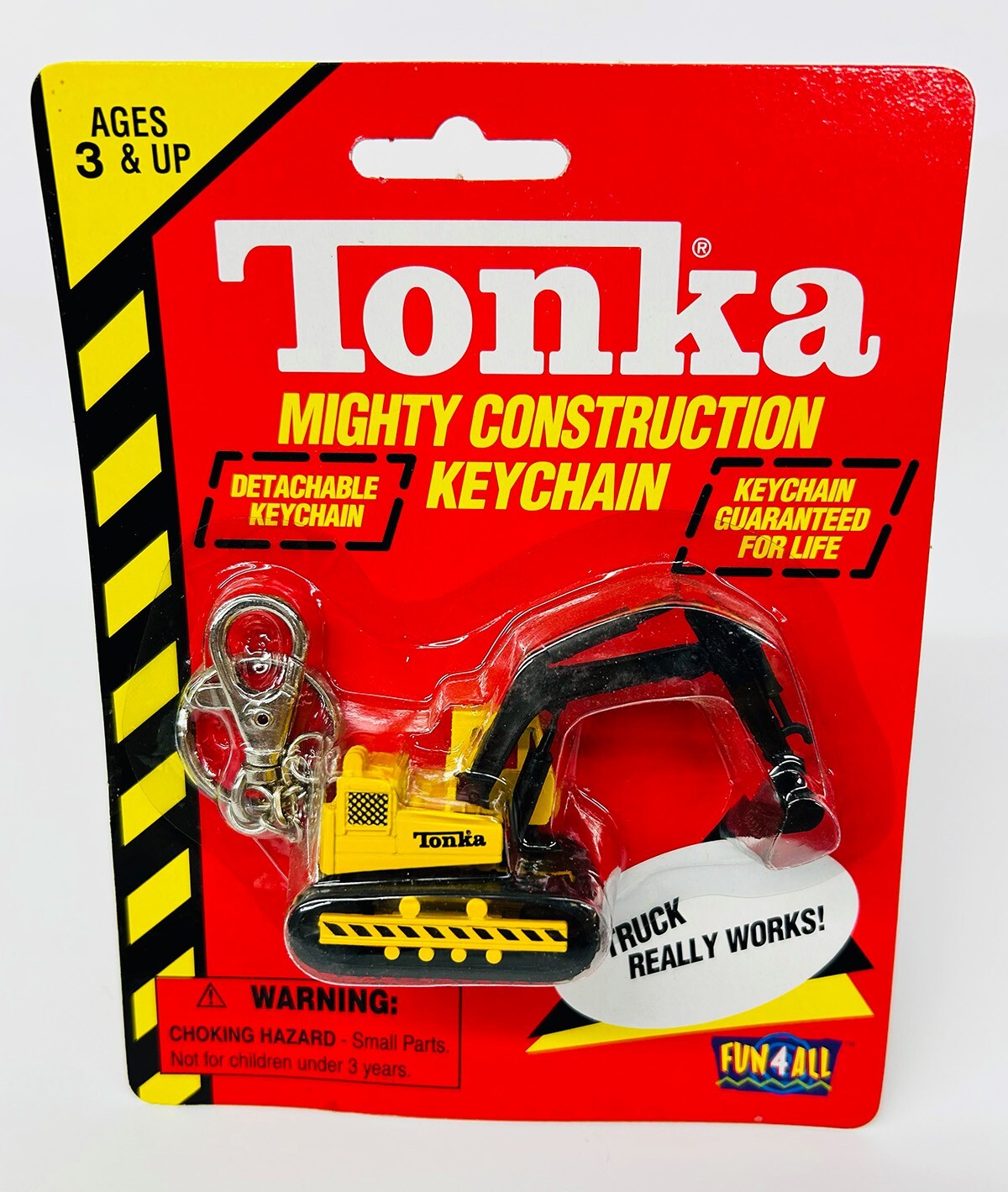 Tonka Excavator Mighty Construction Keychain | NOS | Toy Trucker & Contractor