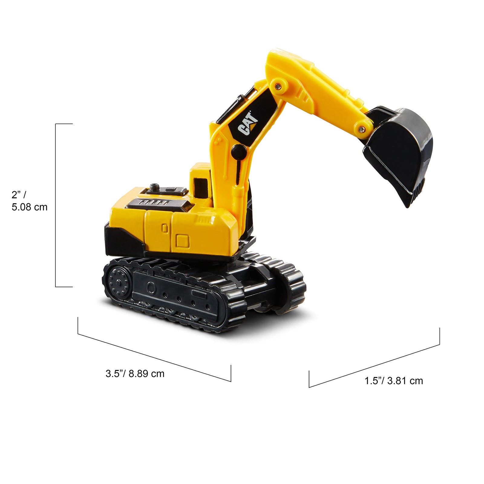 CAT Die Cast Metal Toy Vehicle Set Excavator Wheel Loader Steam Roller 3 Pack