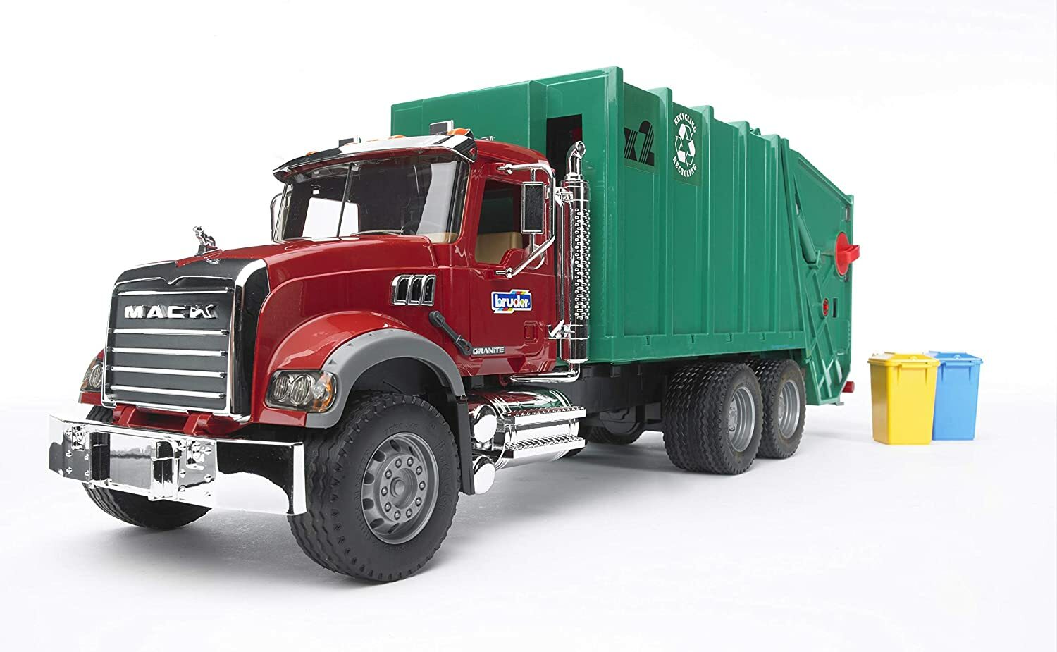 NEW Bruder Toys 02812 MACK Granite Rear Loading Garbage Truck Vehicle