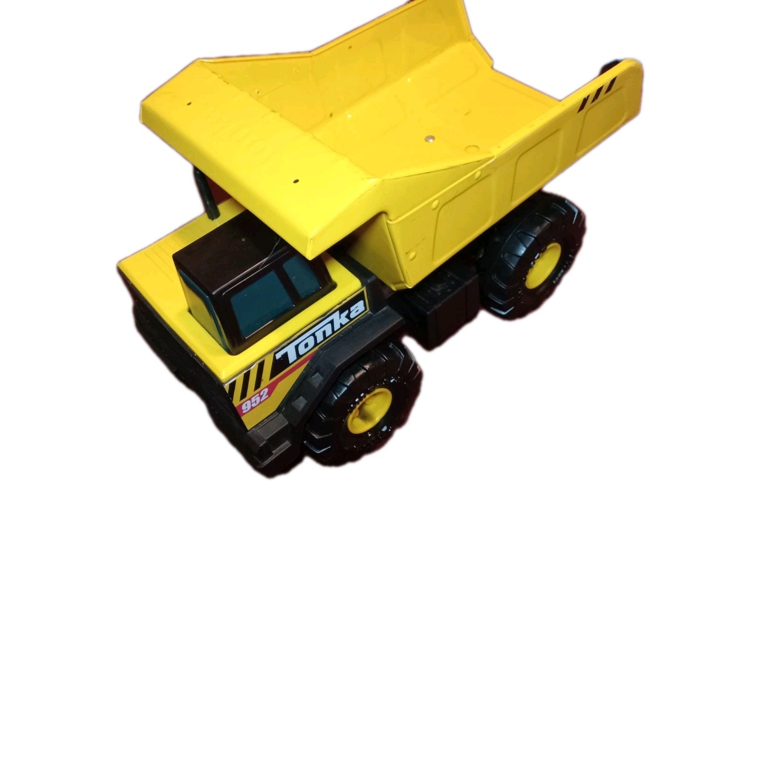Tonka 952 Plastic Yellow Dump Truck Construction Vehicle Black