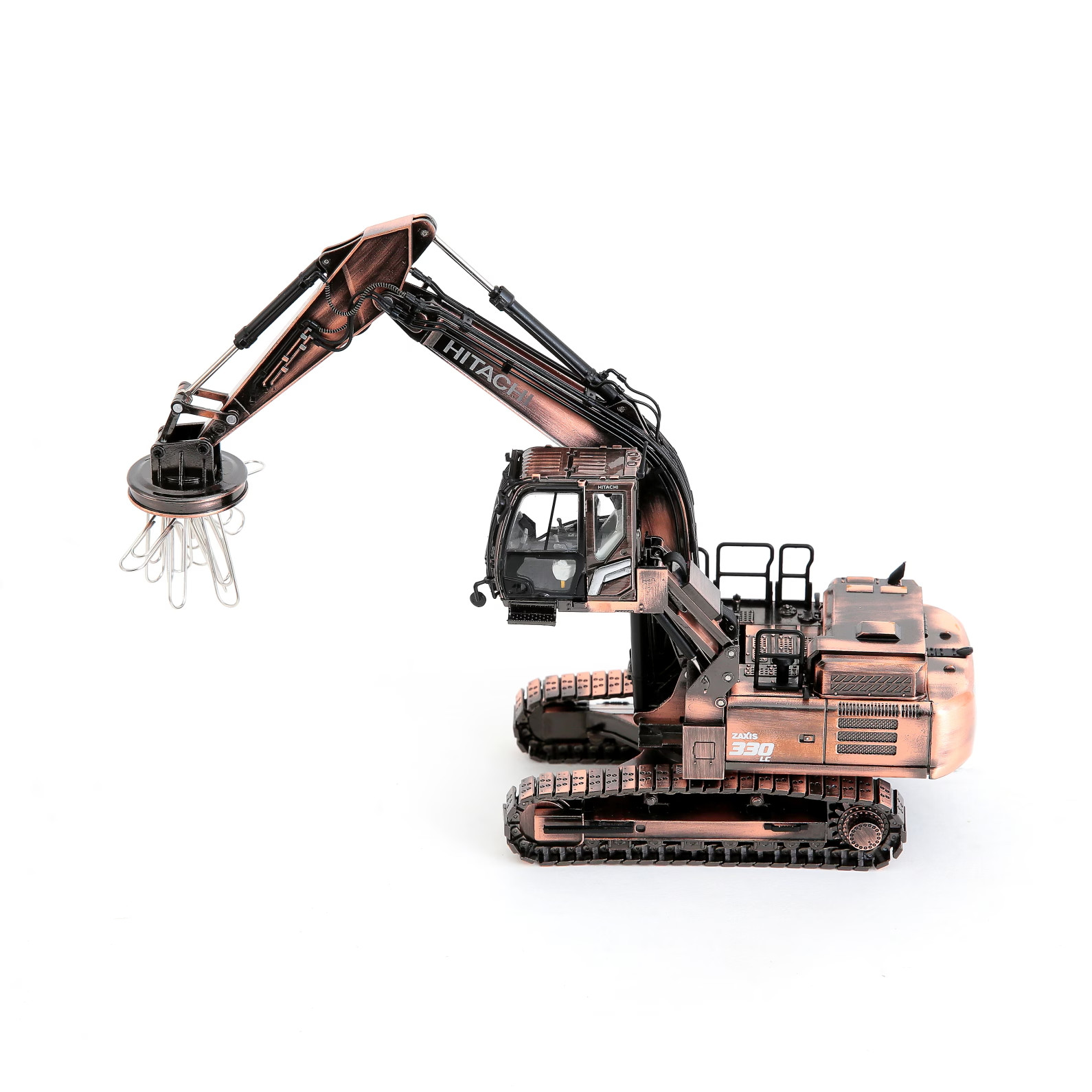 Hitachi ZX330LC-7 Magnet Scrap Handler 1/50 Diecast Model Copper Patina Limited