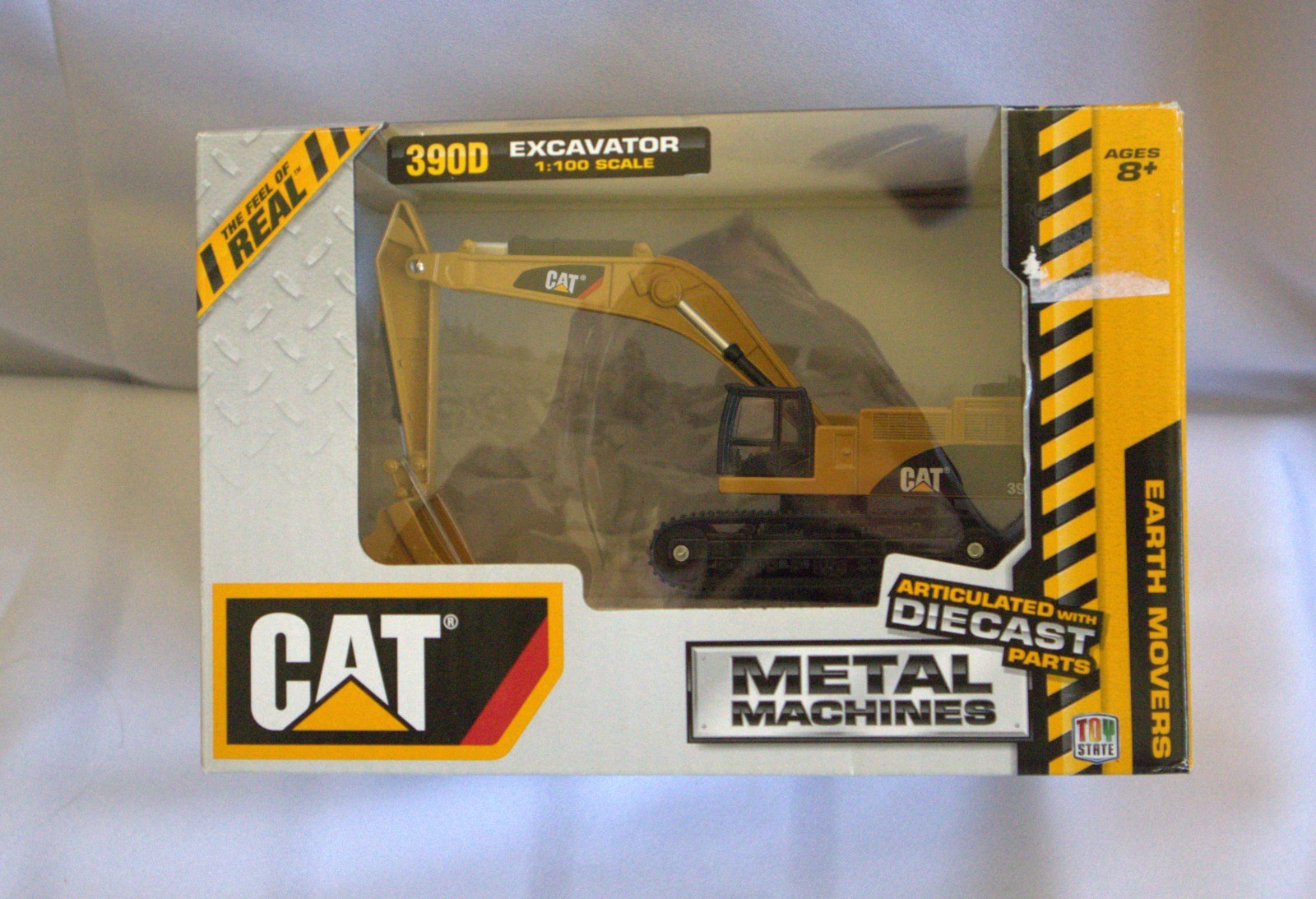 Cat 390D Excavator 1:100 Scale Articulated Metal Machine Die Cast Toy State 2016