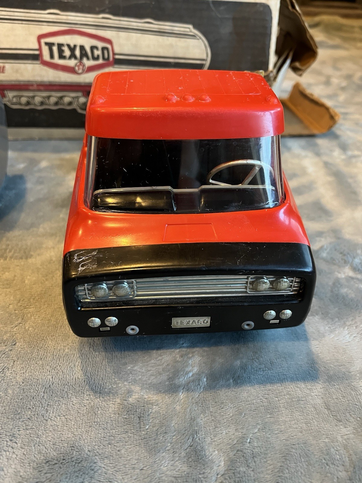 Vintage ‘70s Plastic Steel Texaco Gas Oil Tanker Toy Truck By Republic Tools USA