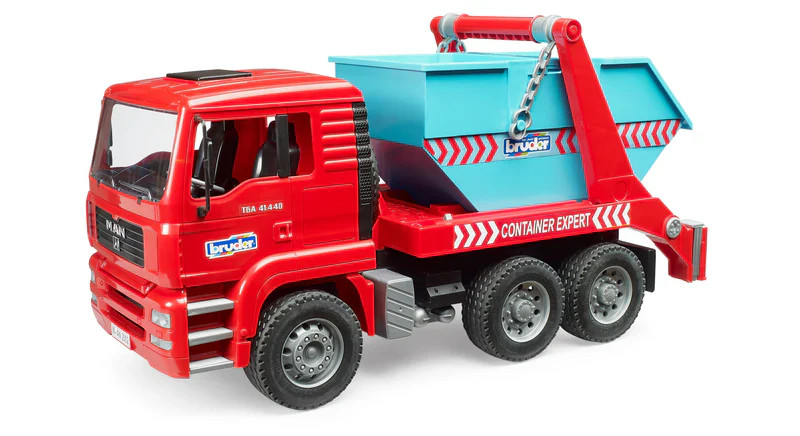 Bruder #02741 MAN TGA Skip Container Truck – Brand New!