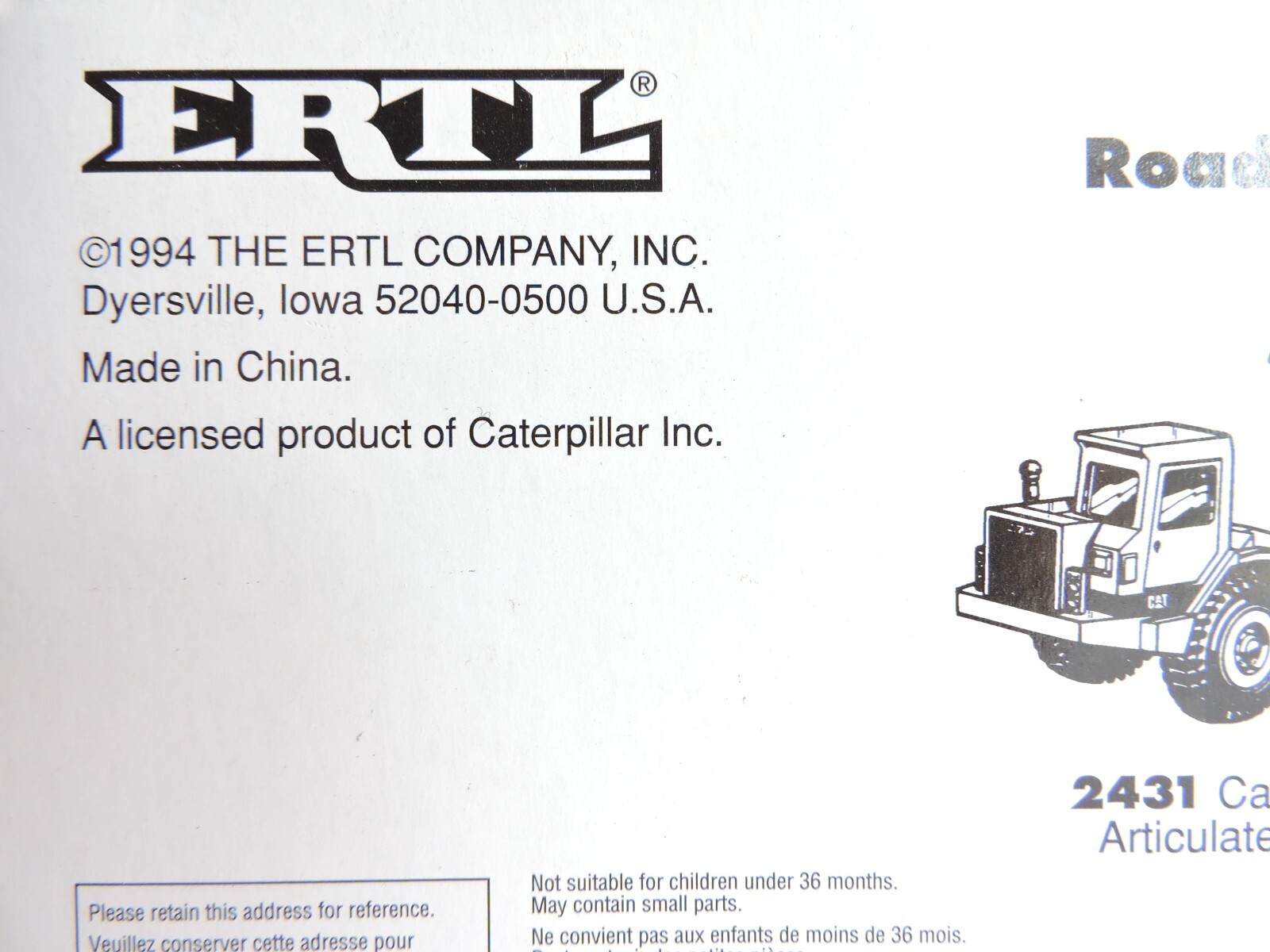 1994 VINTAGE CAT 988B Wheel Loader No. 2435 1/50th Scale NEW IN ORIGINAL BOX