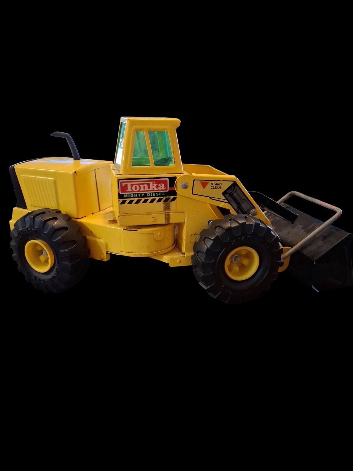 Tonka Mighty Diesel Front Loader Green Windows 1990-1991 (1616)