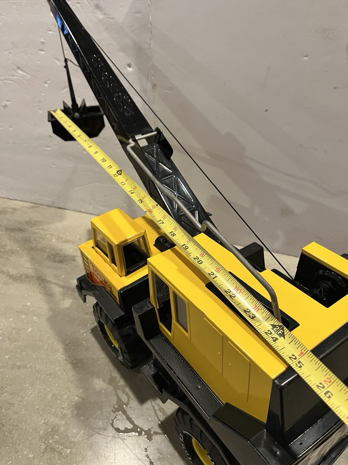 Vtg 1980’s Tonka Turbo Diesel XMB 975 Clam Bucket Crane Truck