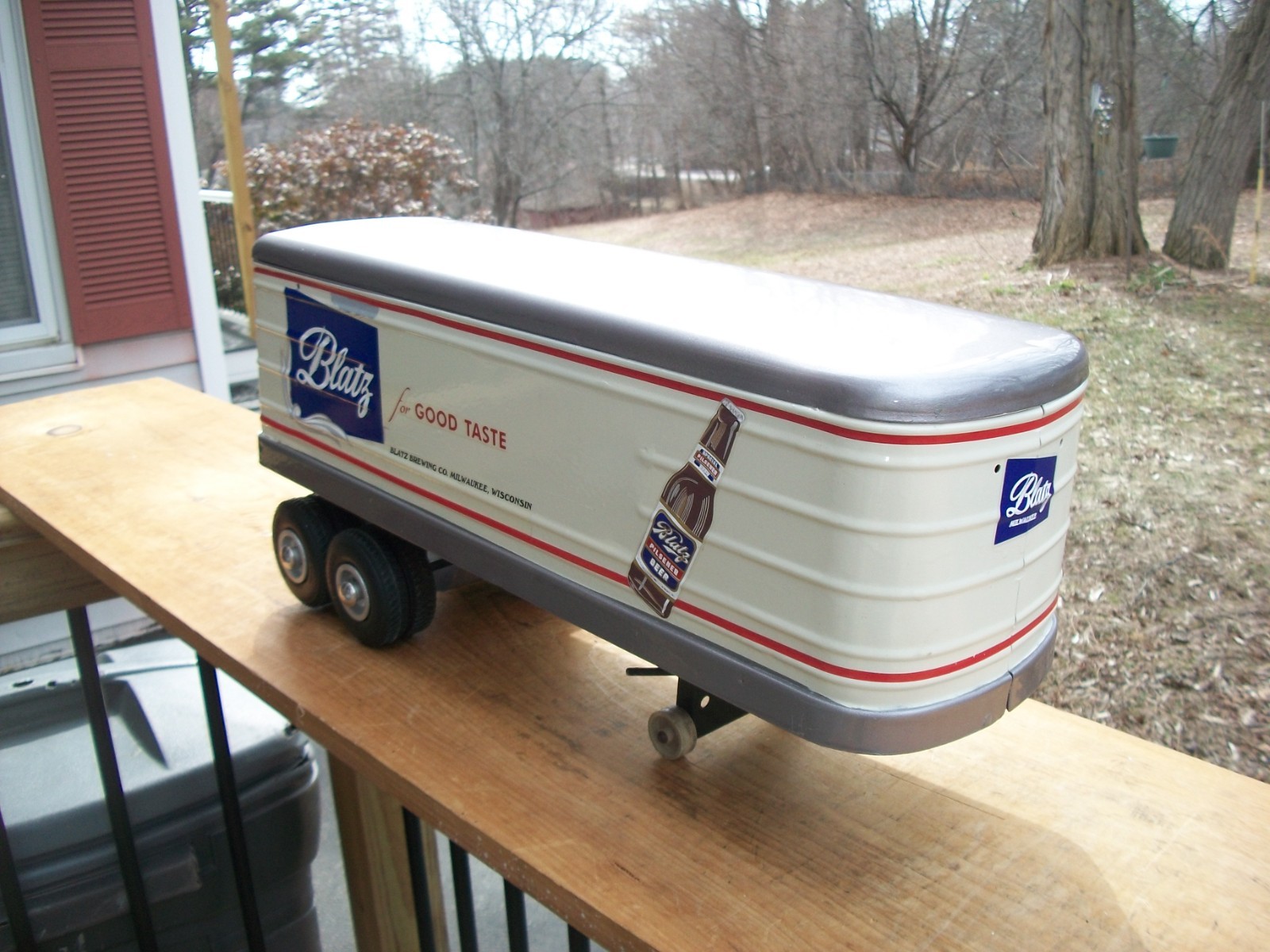 Pressed Steel Tractor Trailer Custom Blatz Beer Smith Miller