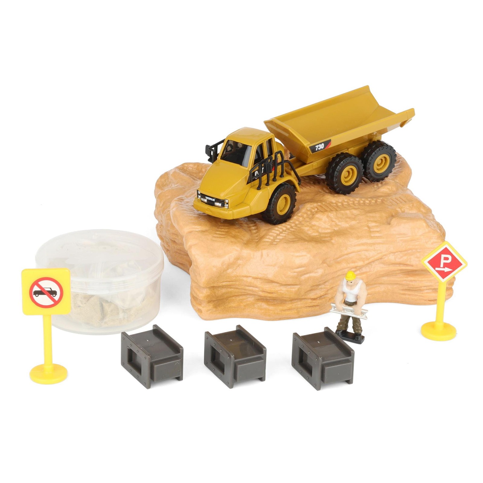 CAT Earth Mover Playset 1/87 Caterpillar 730 Articulated Dump Truck DM 84552