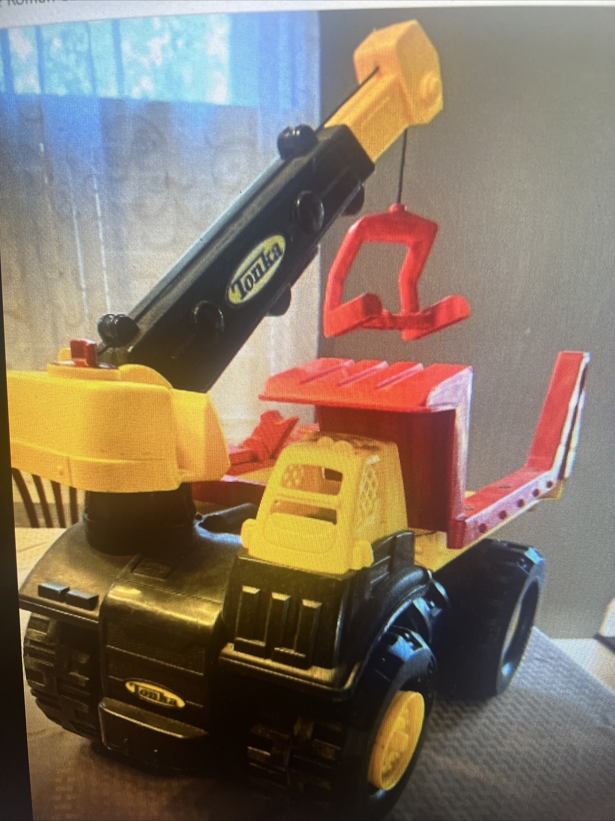 2005 Toughest Mighty Tonka Metal Bed – Crane Dump truck – *Rare / Hard To Find*