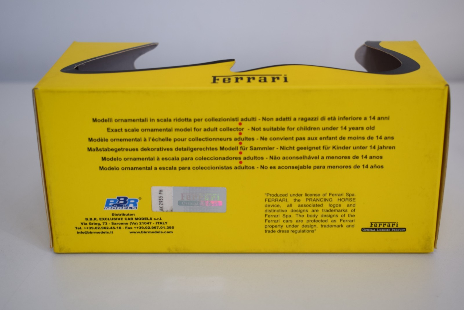 C10 1:43 BBR GASOLINE GAS10017 FERRARI F430 CHALLENGE FRANKFURT 2005 NMIB RARE!