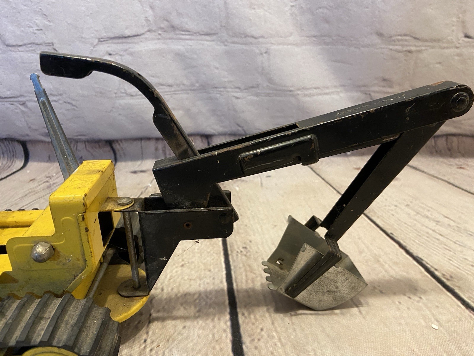 Vintage Tonka Trencher Backhoe Loader Pressed Steel