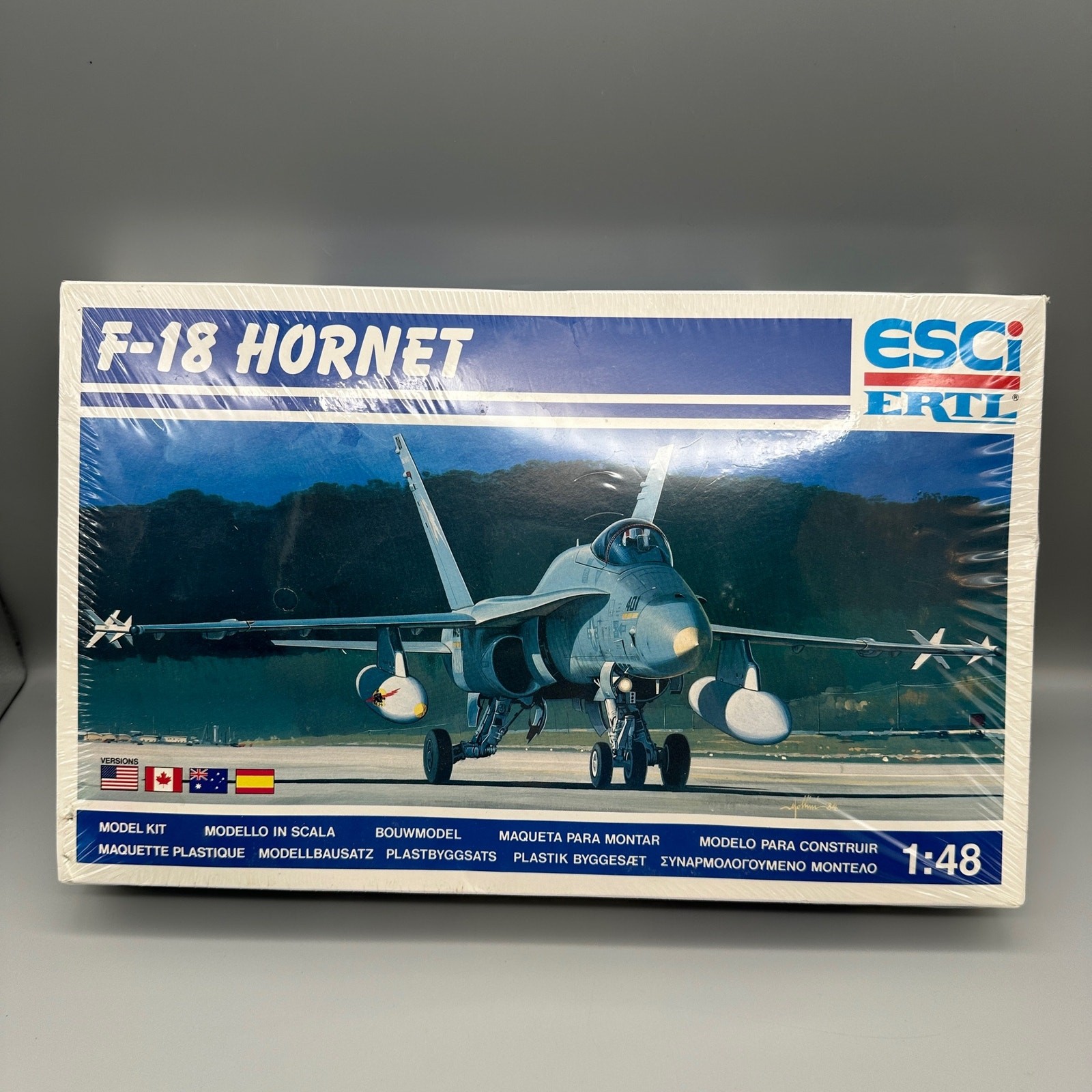 Vintage 1990s F-18 Hornet ESCI ERTL 1:48 sealed new old stock